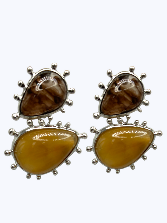 E2546 | Double Acrylic Dangle Earrings | ER26181