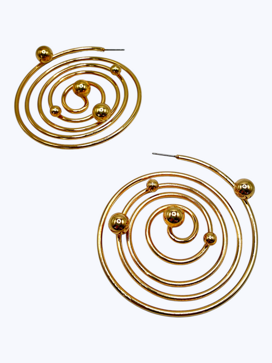 E2525 | Spiral Hoop Earrings | ER26160