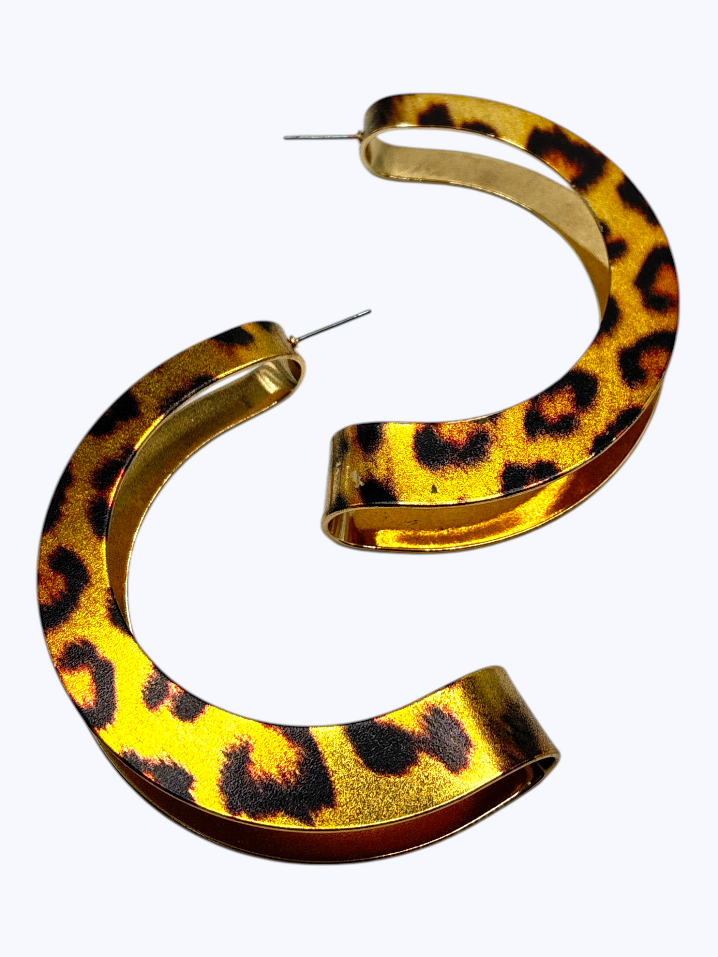 E2526 | Leopard Open Hoop Earrings | ER26161