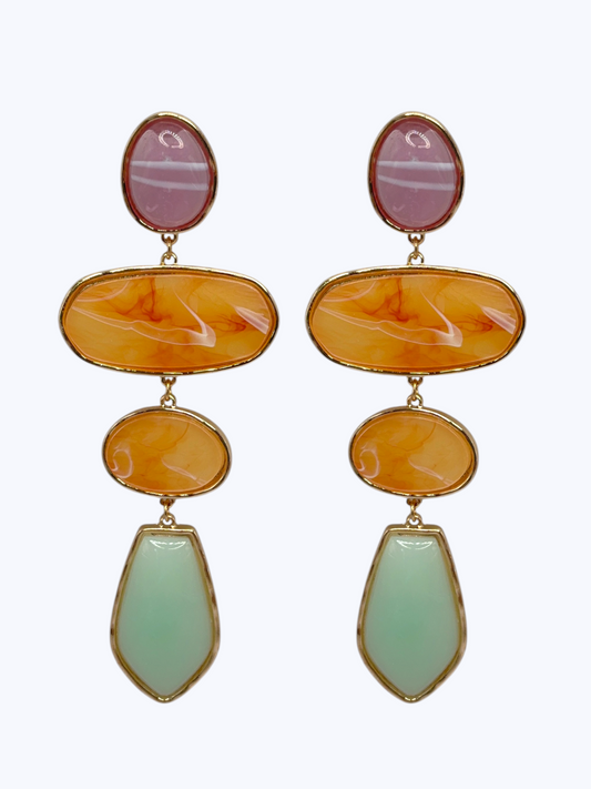 E2538 | Organic Shape Dangle Earrings | ER26173