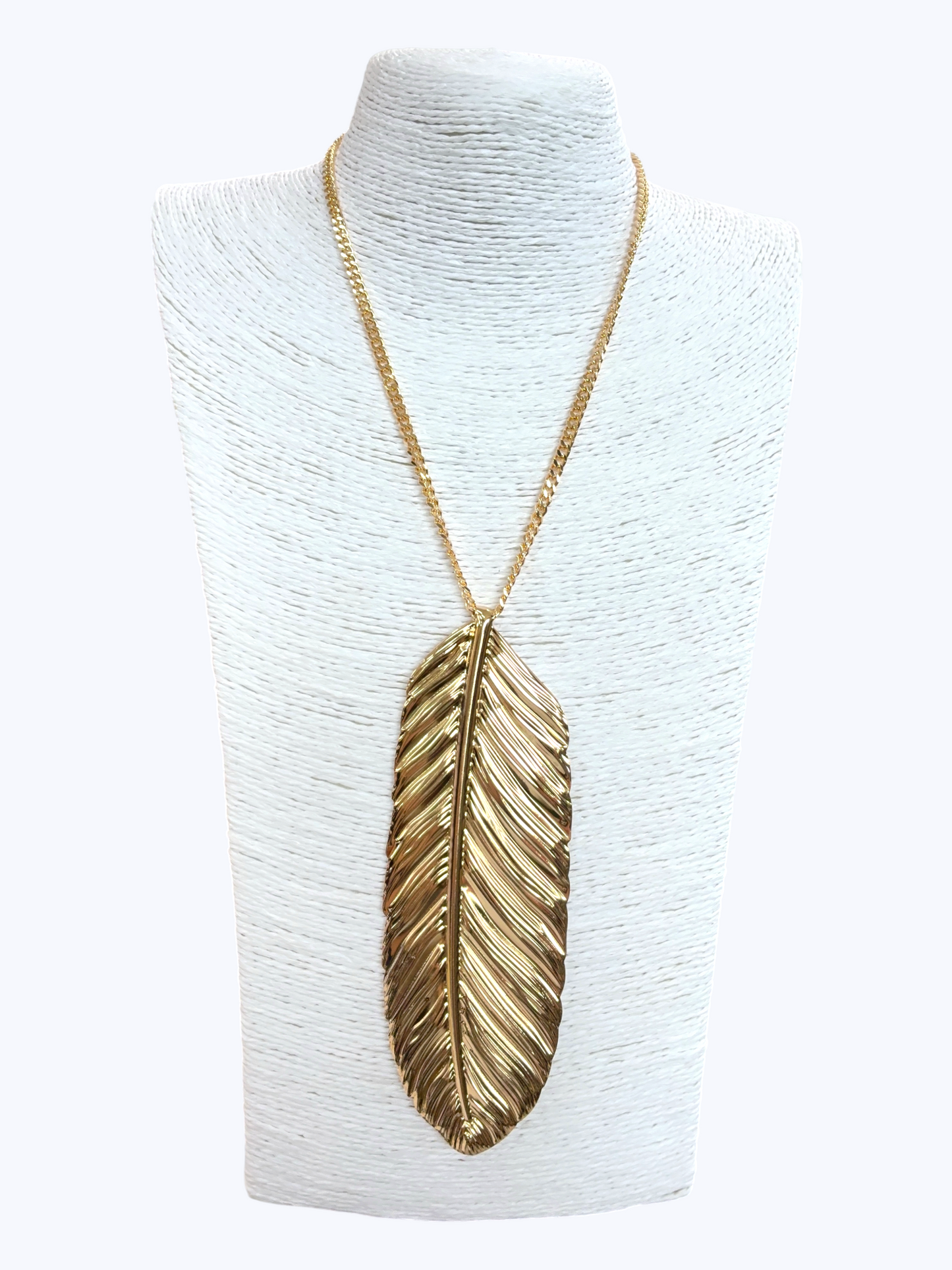 N5266 | Metallic Feather Necklace | ER26217