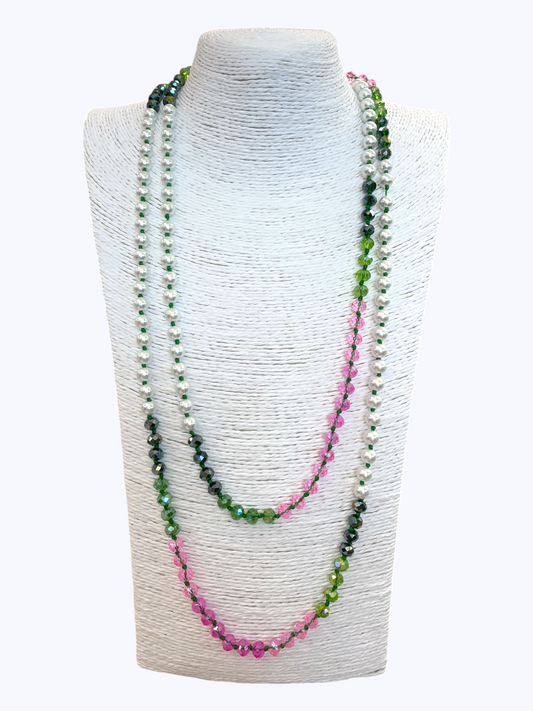 Crystal Pearl Beaded Necklace | N5267