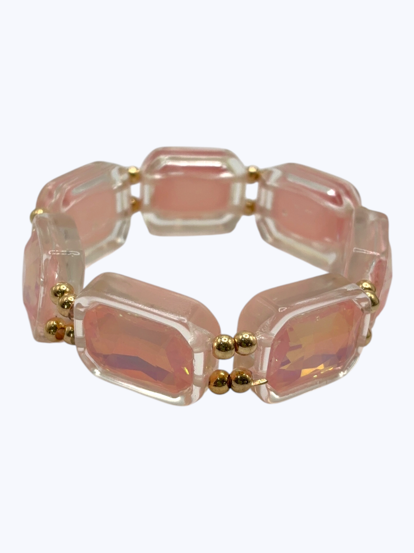 Faceted Acrylic Stretch Bracelet | B0518