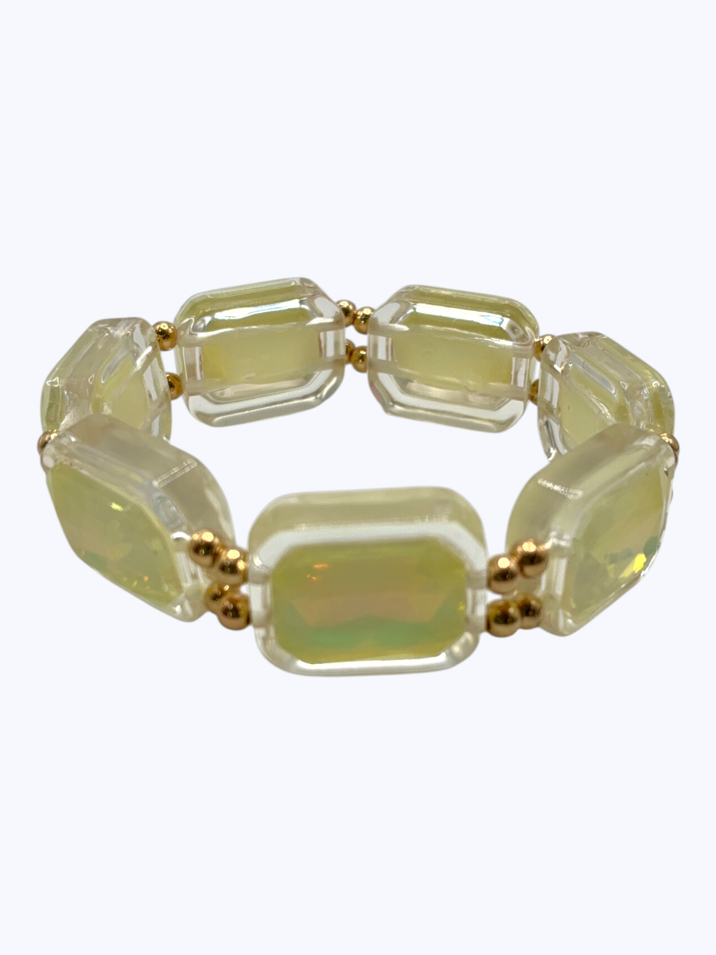 Faceted Acrylic Stretch Bracelet | B0518