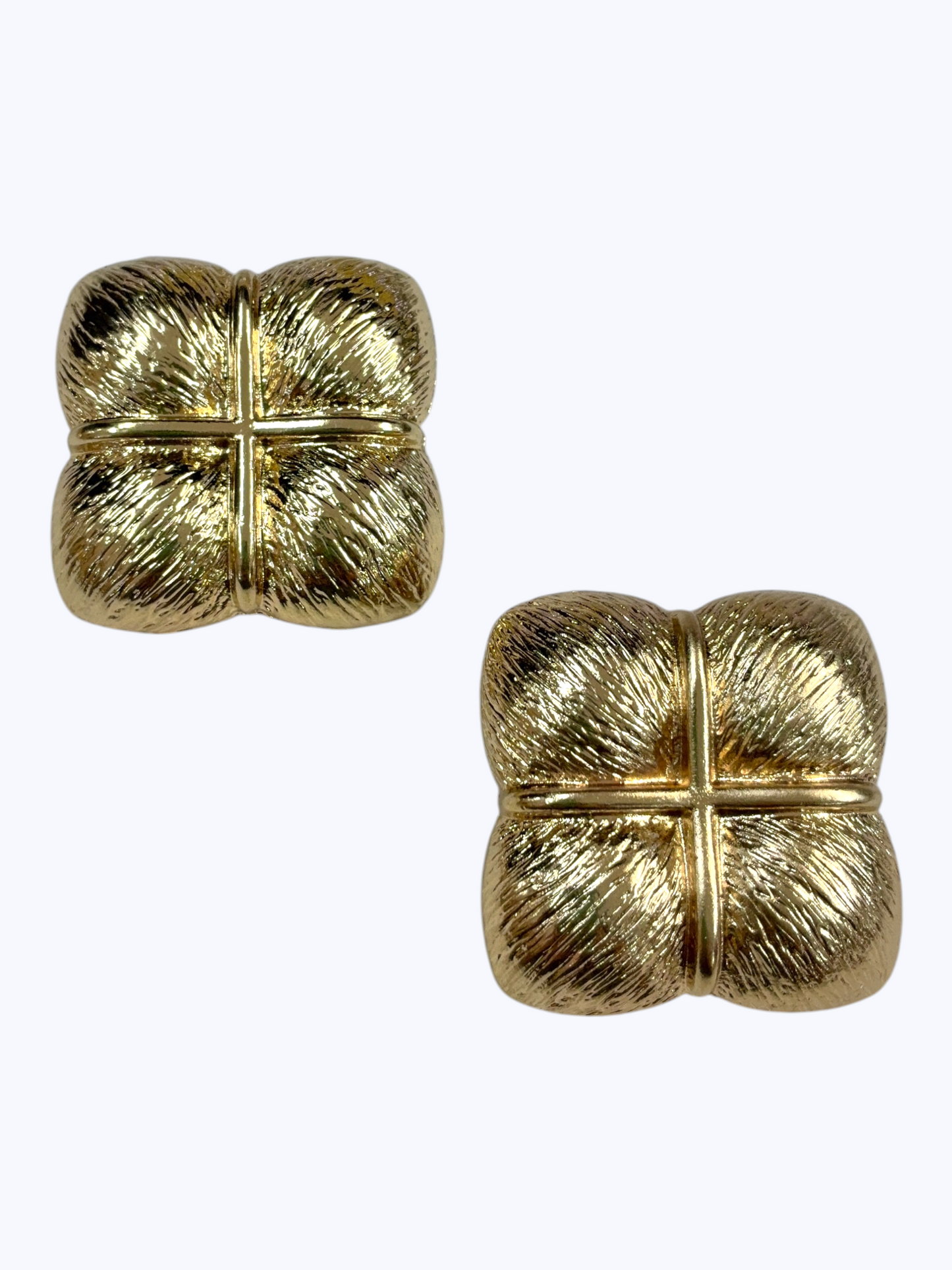 E2554 | Brushed Metal Square Earrings | ER26185
