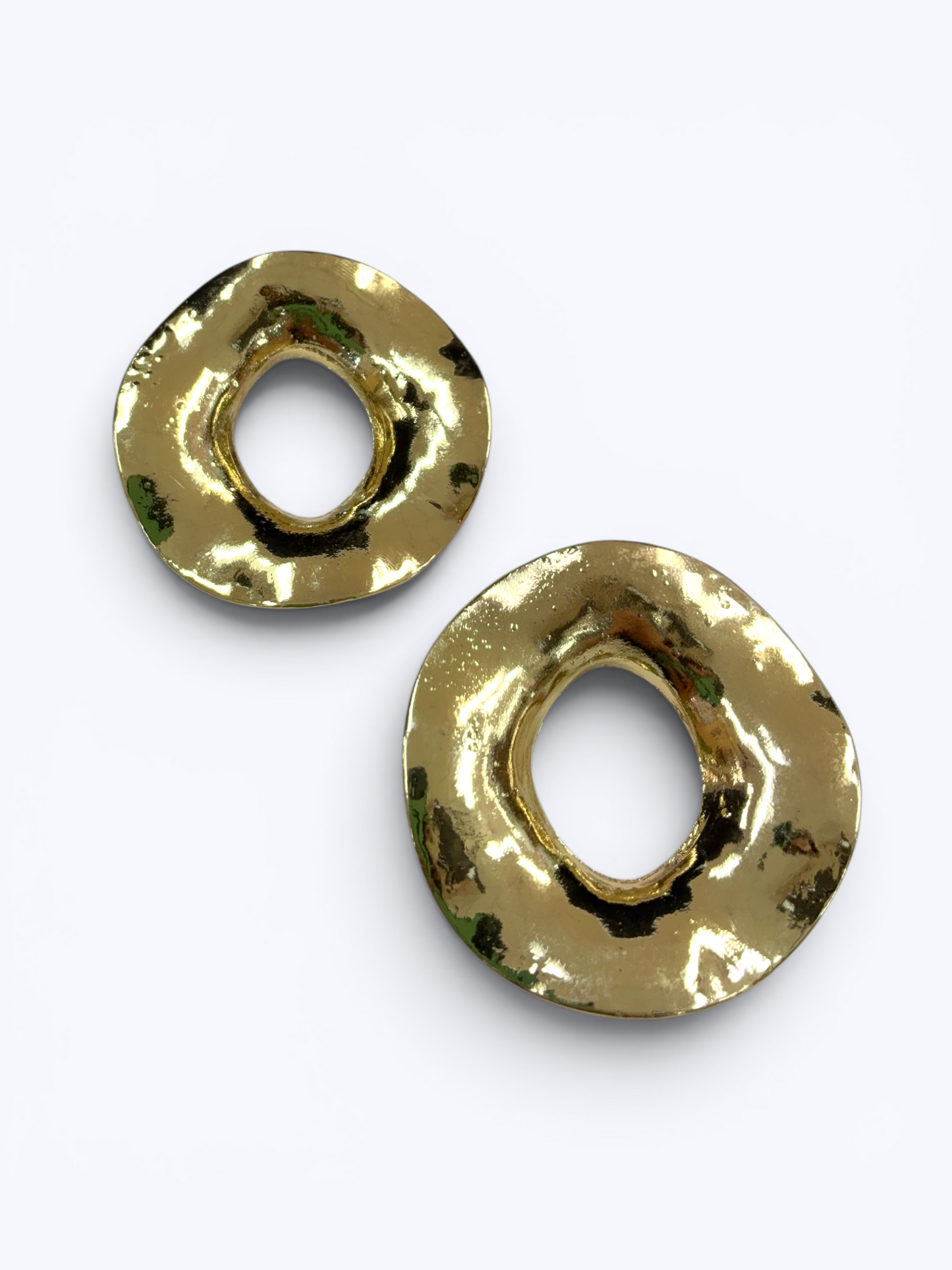 E2555 | Hammered Circle Drop Earrings | ER26186
