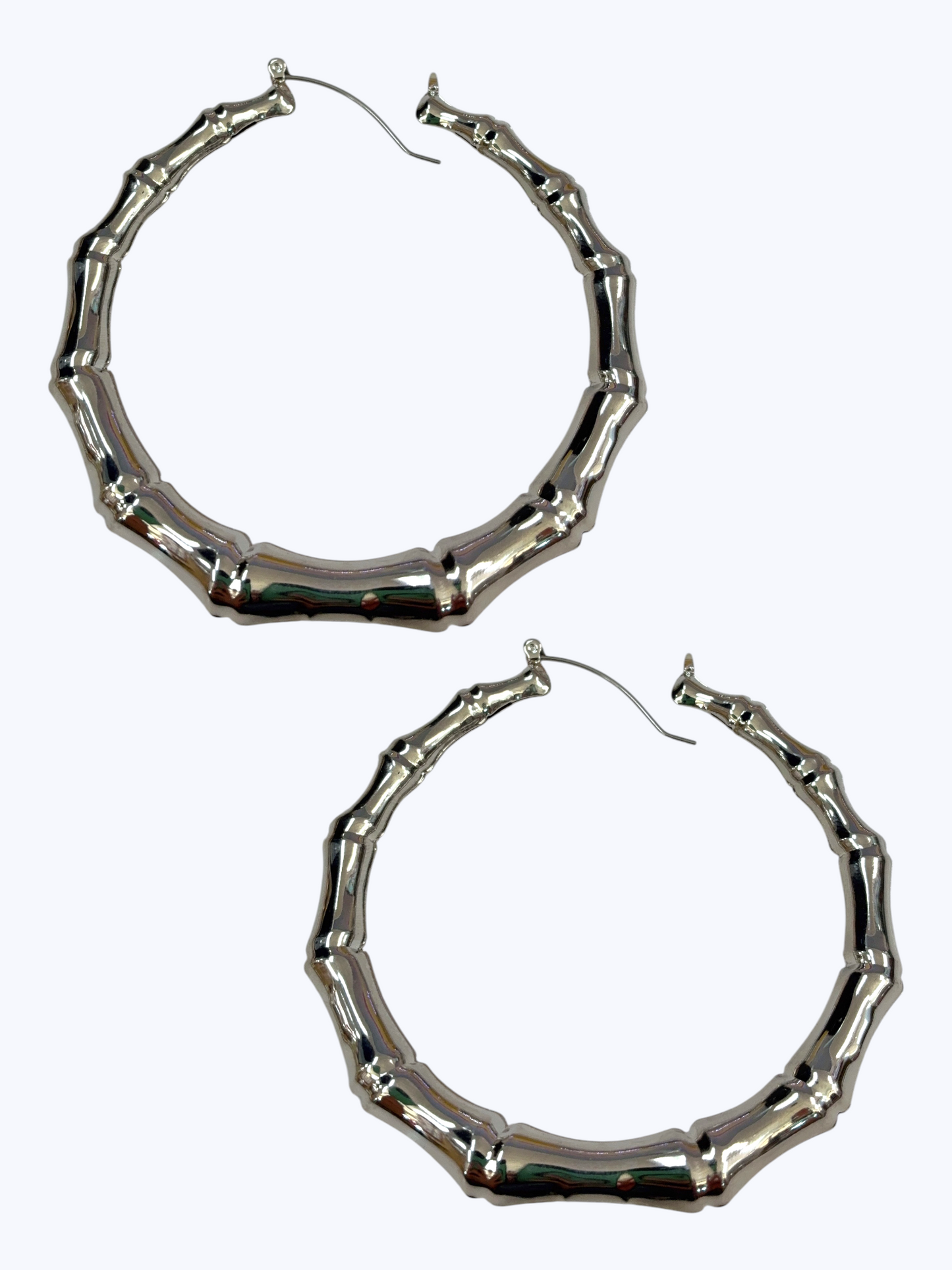 E2487 | Textured Bamboo Hoop Earrings | KE3481