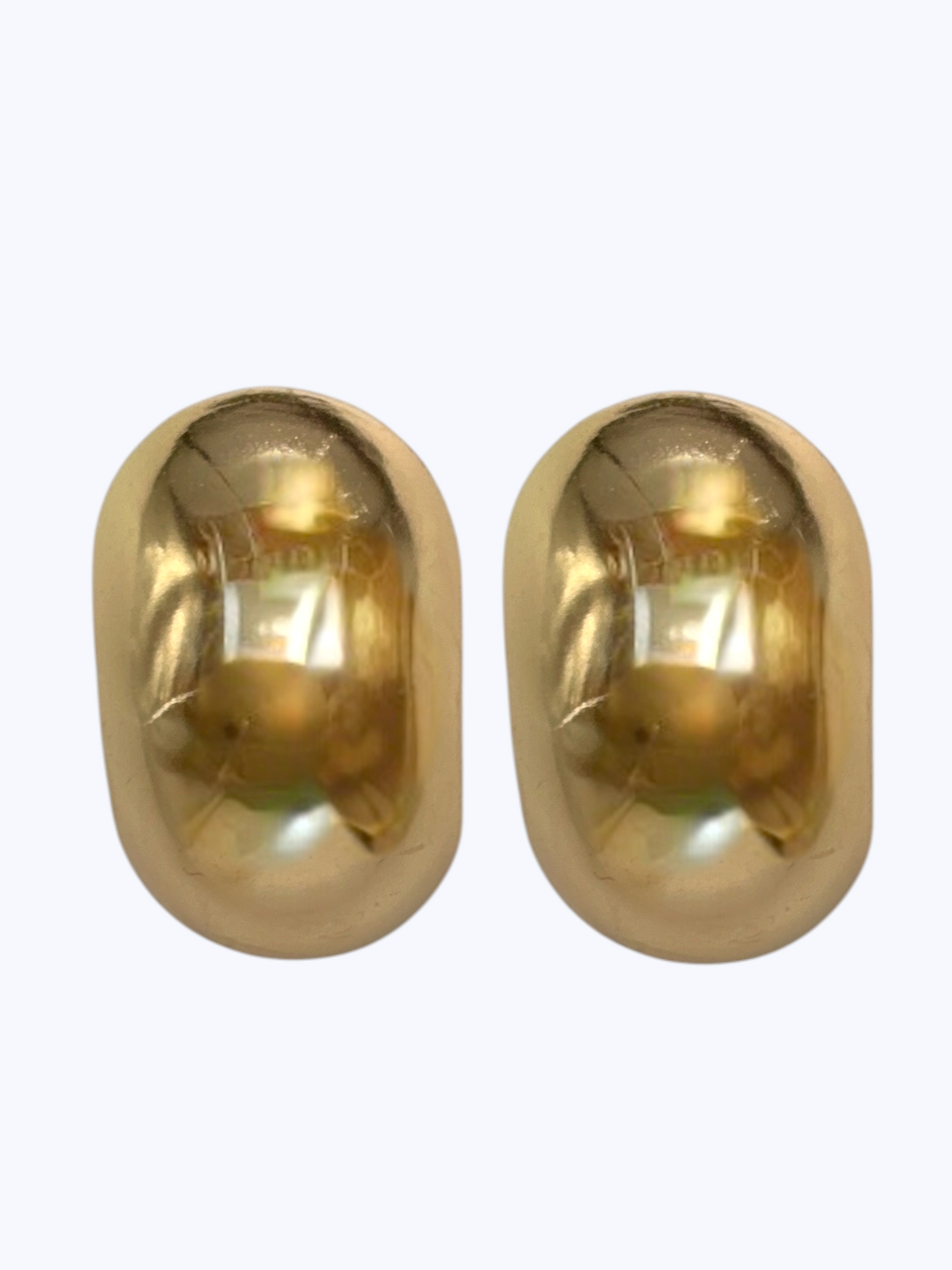 E2557 | Polished Oval Dome Earrings | ER26187