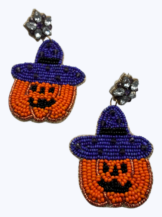E1554 136481 Halloween dangle Earrings
