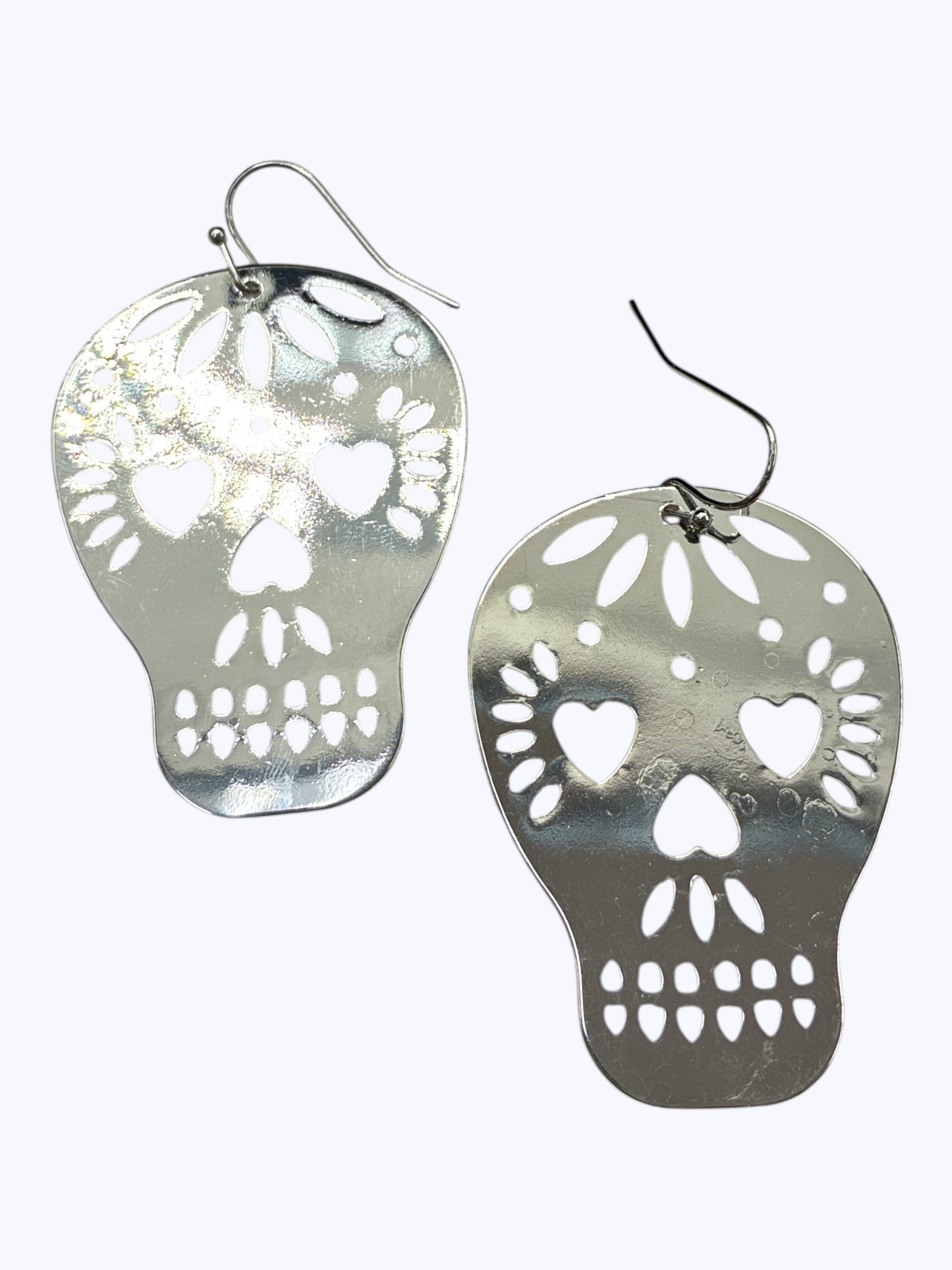 E1306 ME10161 Skull Drop Dangle Earrings