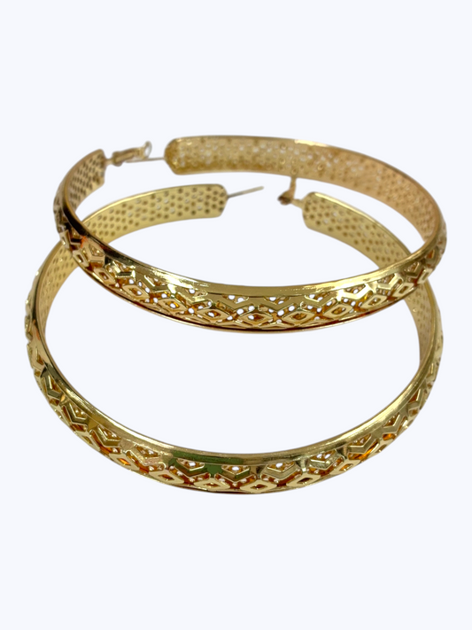 E2560| Oversized Hoop Earrings | LE3251
