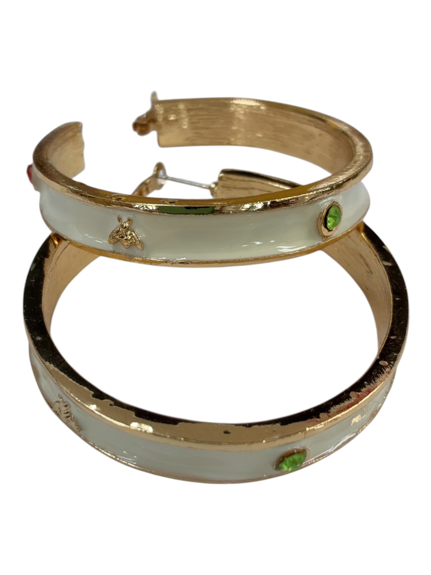 E2563 |Bee Large Hoop Earrings | YE3204