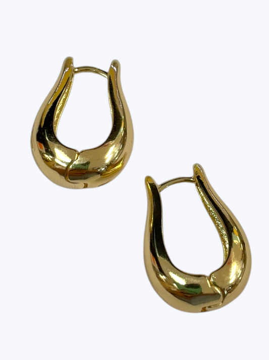 E2562| Teardrop Hoop Earrings | LE3277