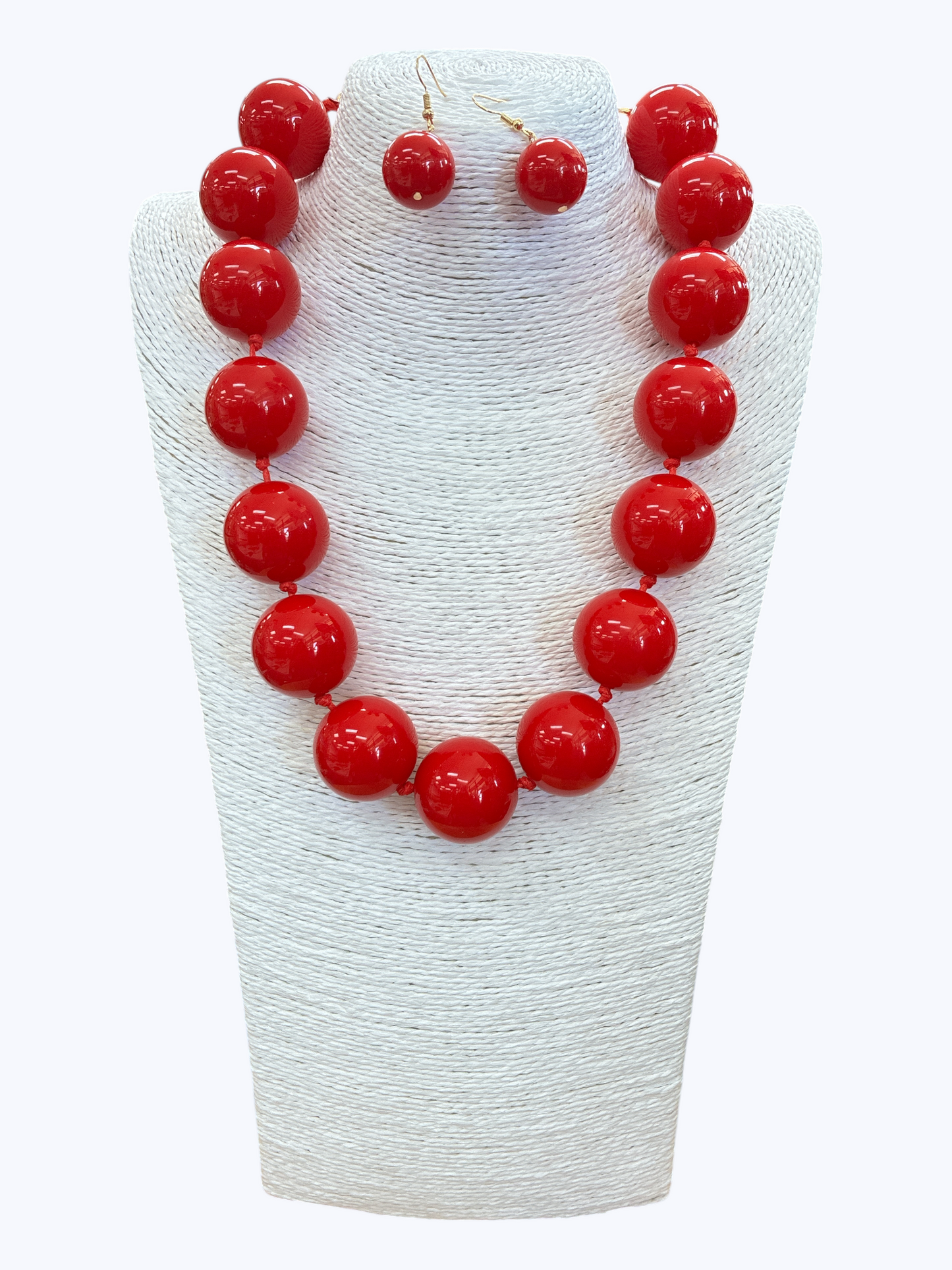 N5271|  Beaded Ball Necklace | KN2094