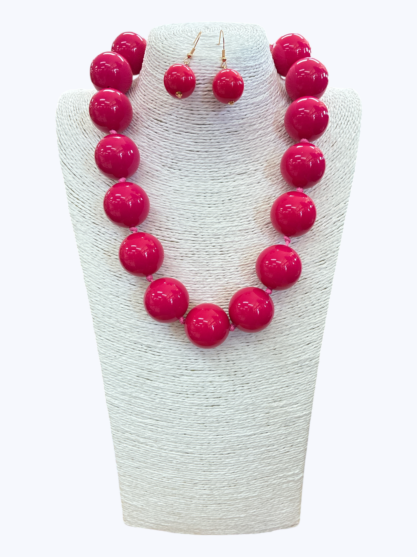 N5271|  Beaded Ball Necklace | KN2094