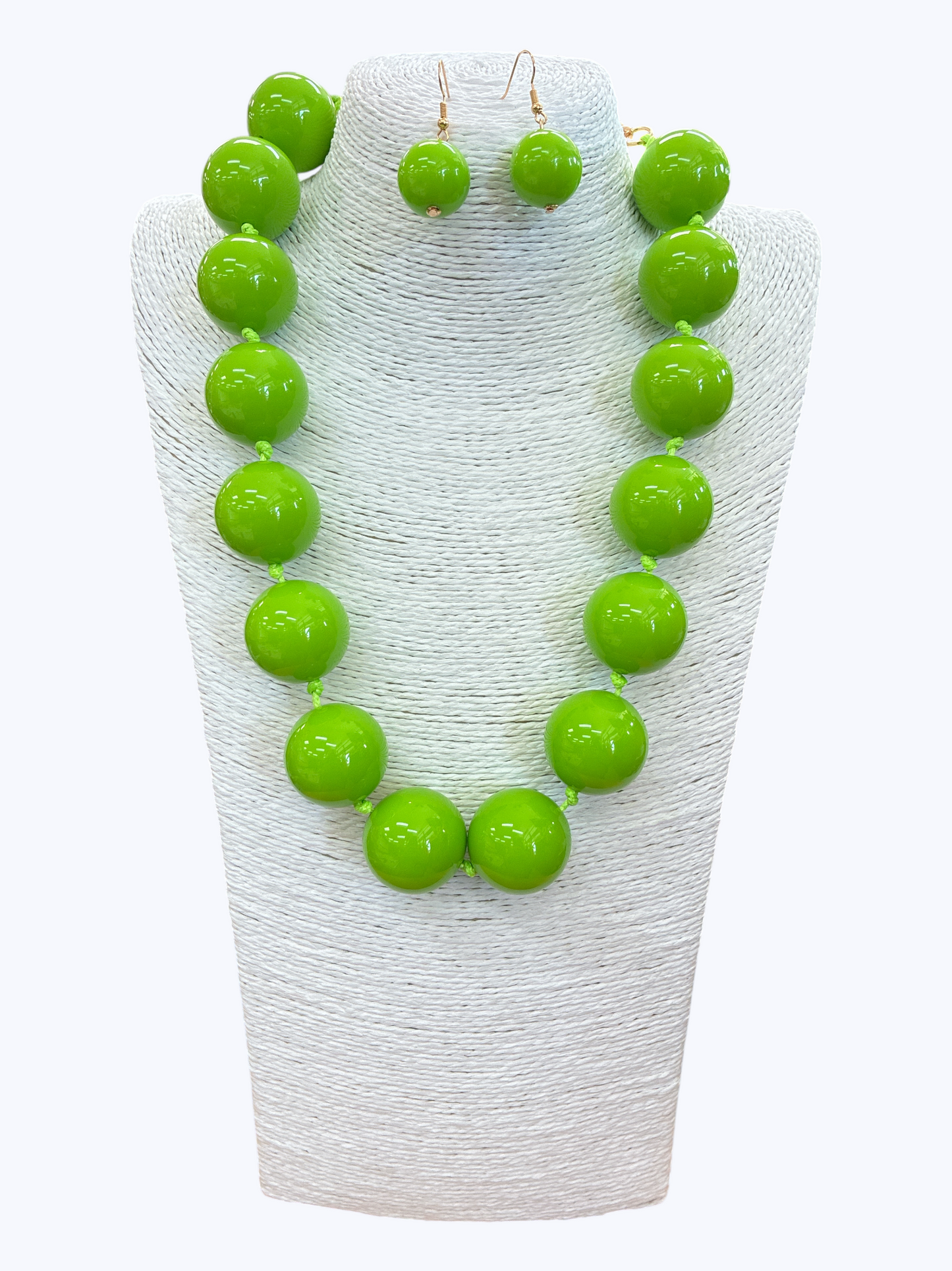 N5271|  Beaded Ball Necklace | KN2094