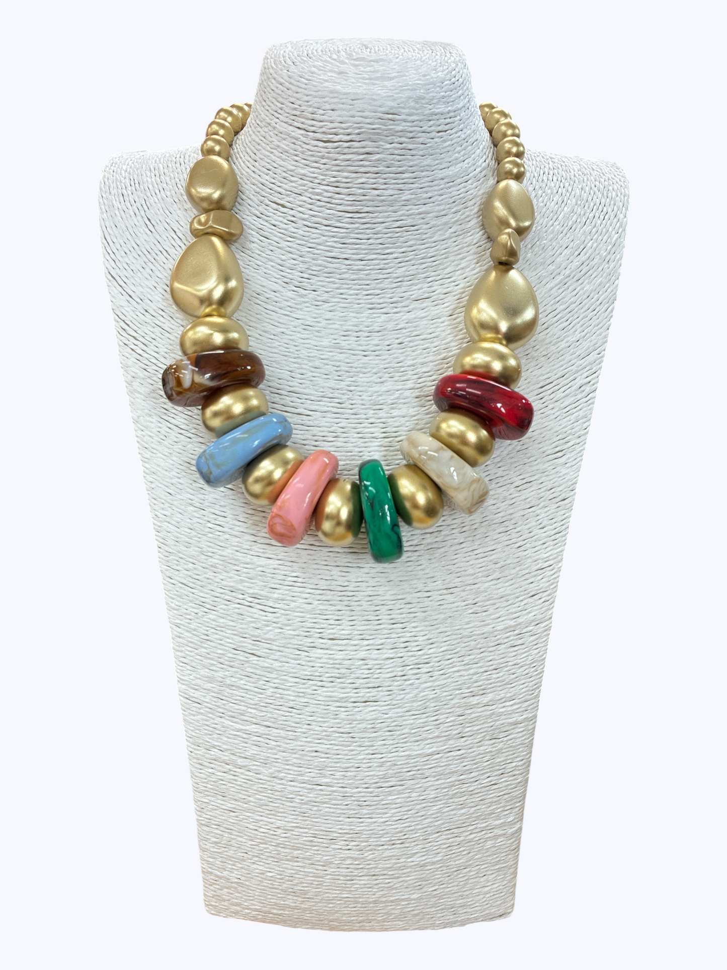 Mixed Chunky Beaded Necklace | N5278
