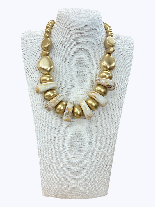 N5278 | Mixed Chunky Beaded Necklace | KS2216