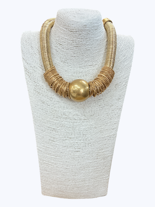 N5270 | Coil Collar Statement Necklace | KN2074
