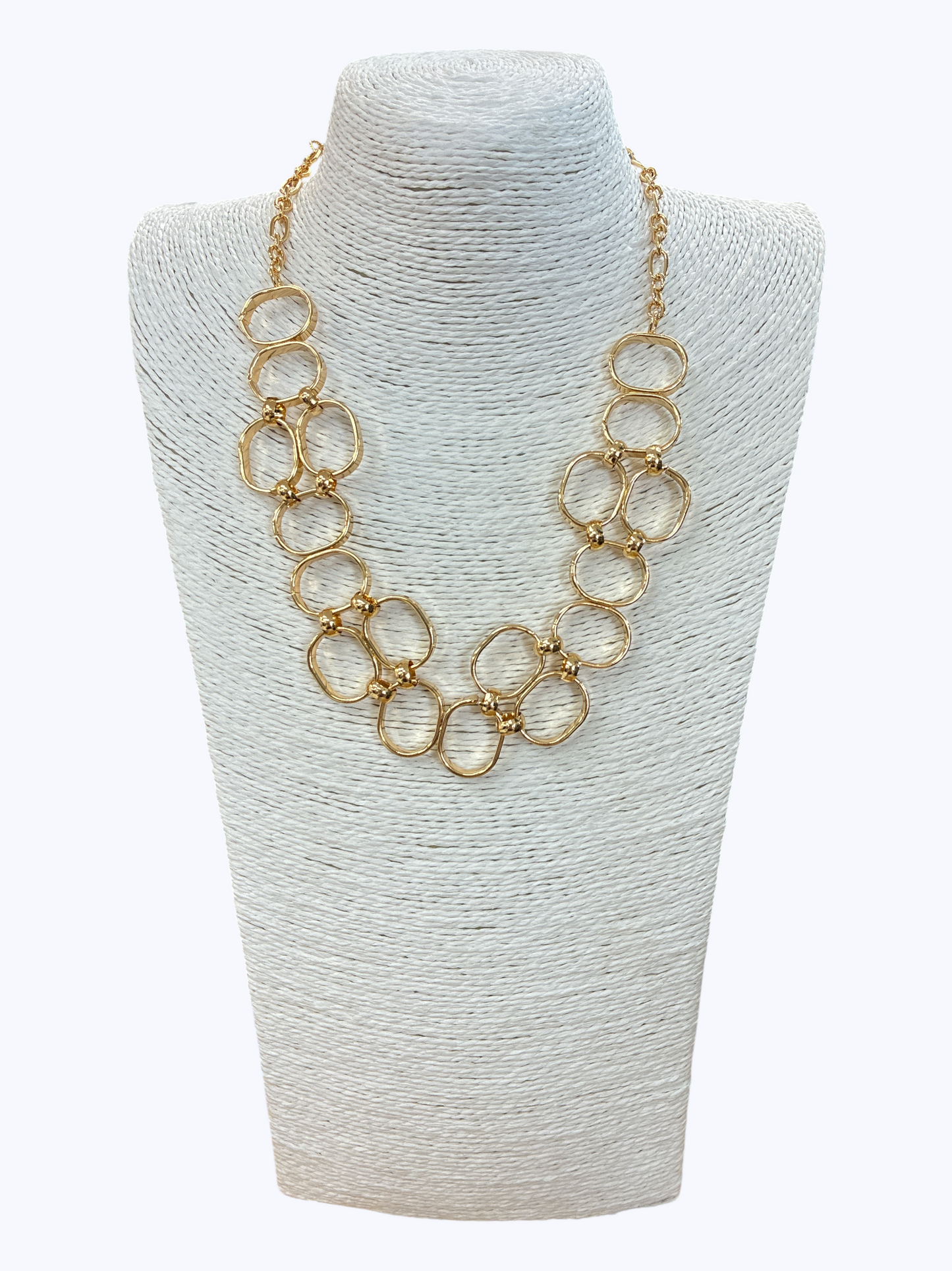 Open Circle Link Necklace Set | N5274