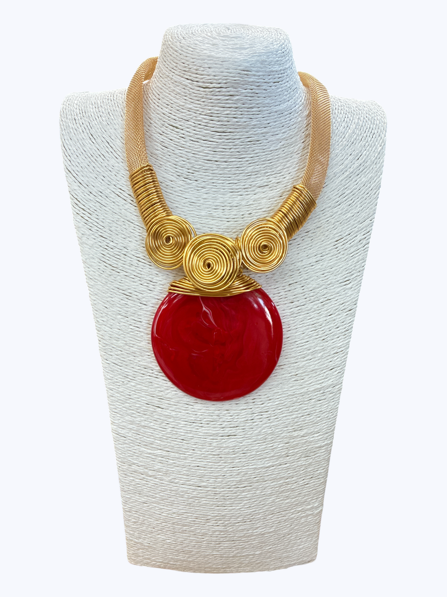 Round Resin Statement Necklace | N5275