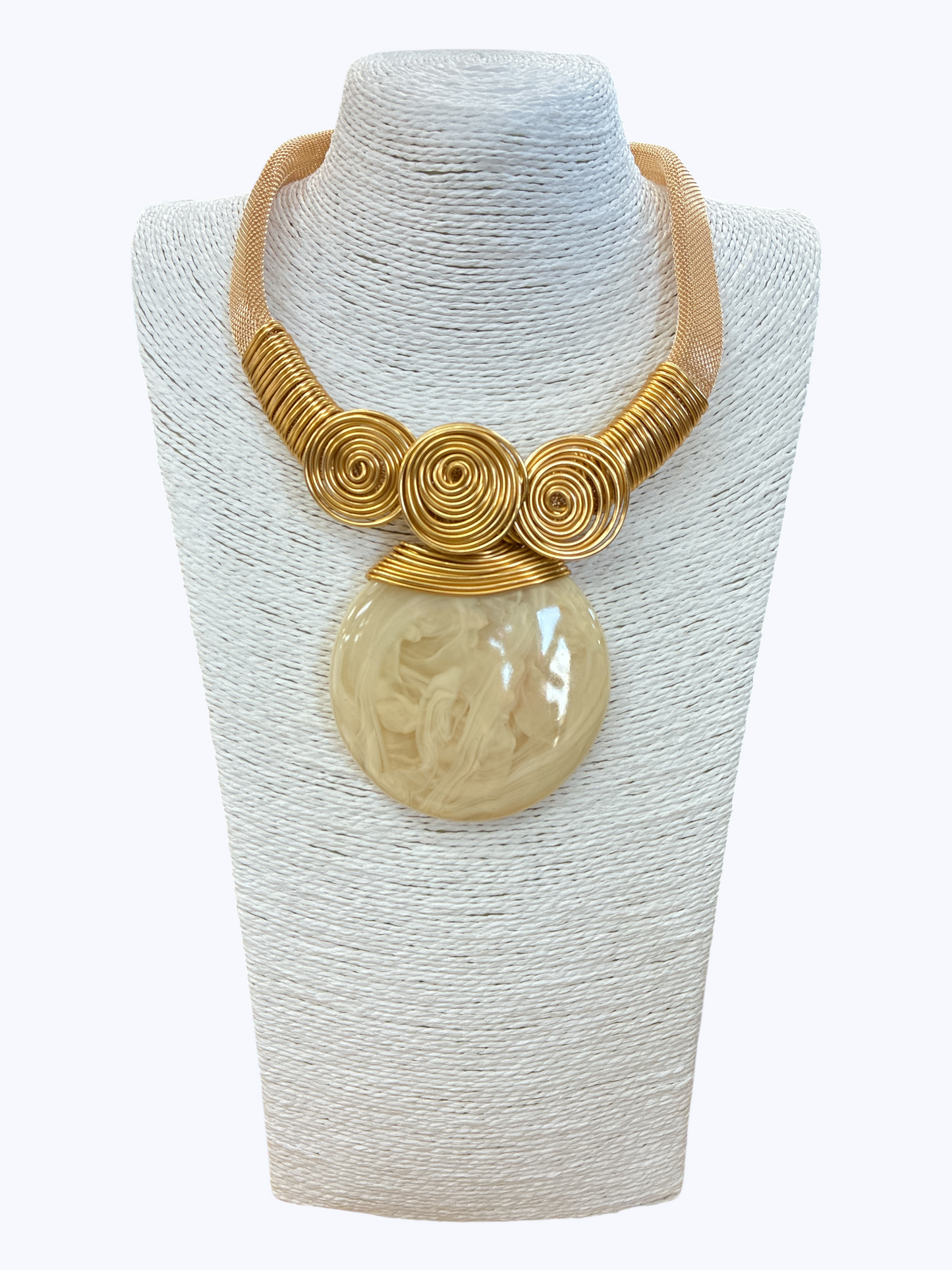 Round Resin Statement Necklace | N5275