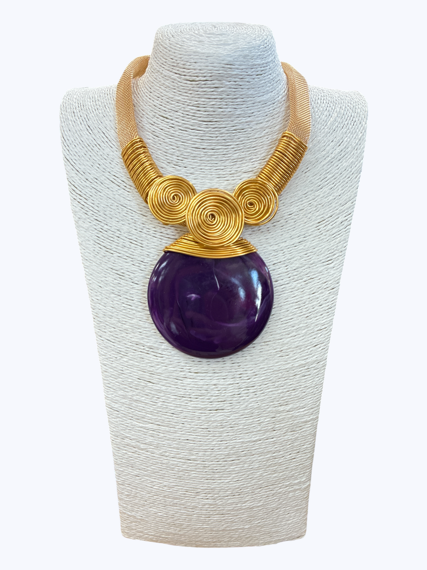Round Resin Statement Necklace | N5275