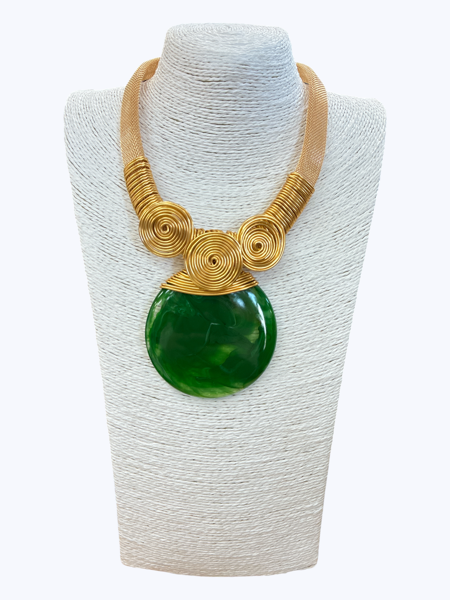 Round Resin Statement Necklace | N5275