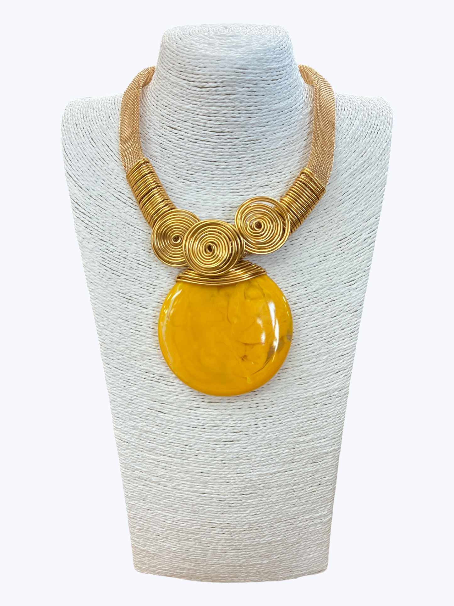 Round Resin Statement Necklace | N5275