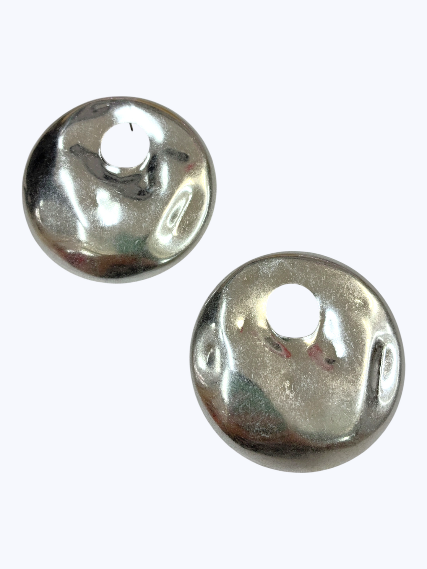 Hammered Open Disc Earrings | E2564