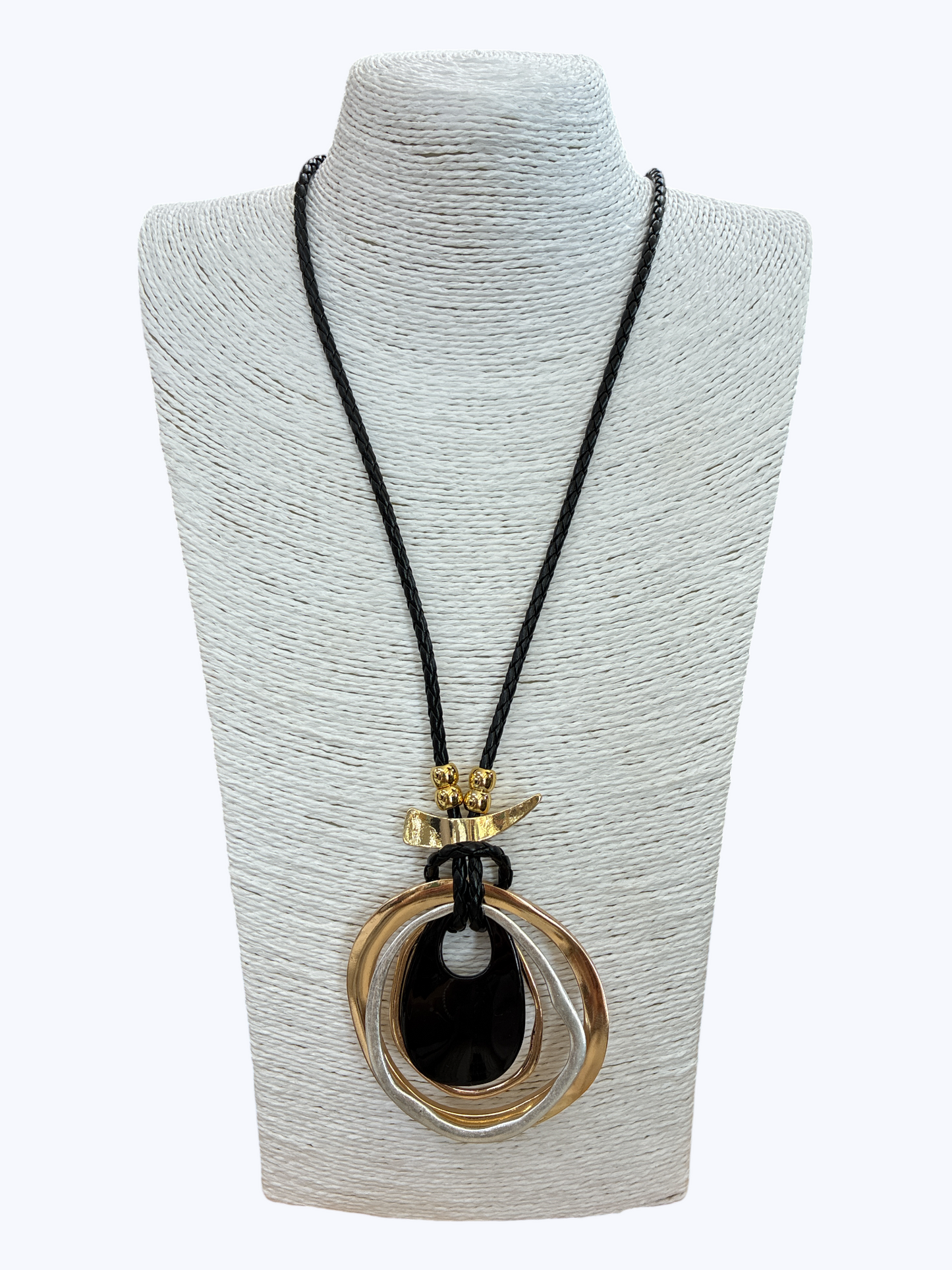 Layered Circle Pendant Necklace, N5289