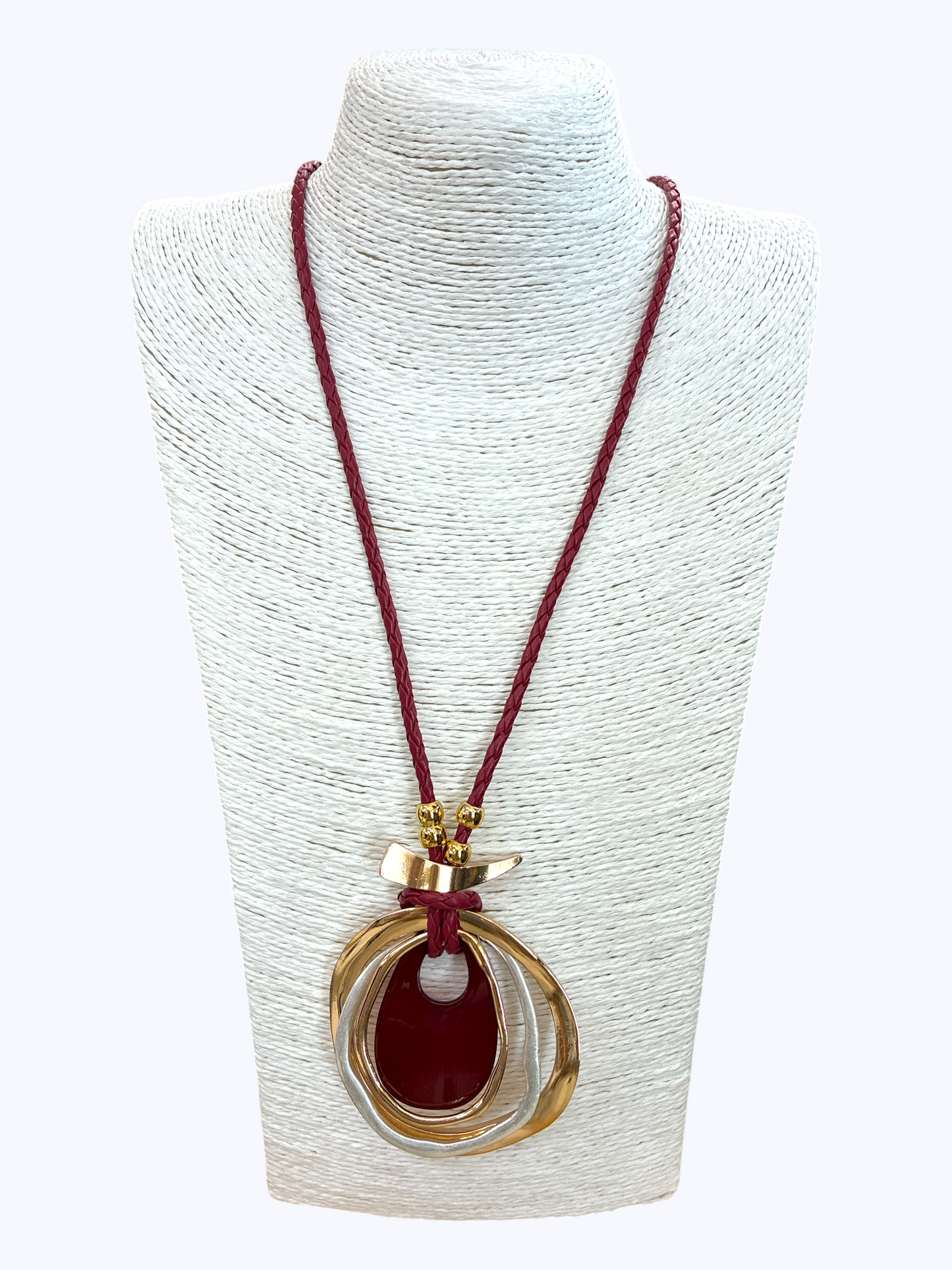 Layered Circle Pendant Necklace, N5289