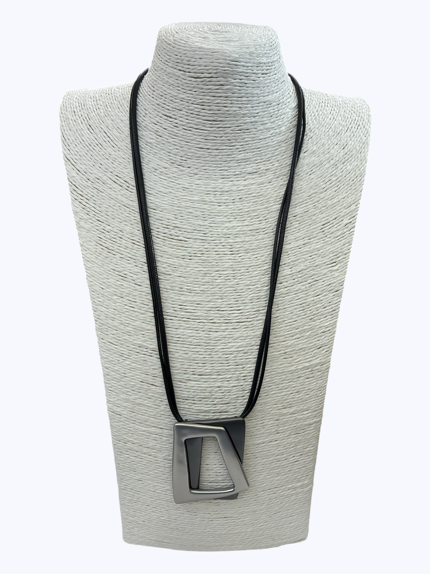 Two-Tone Geometric Pendant Necklace - N5305