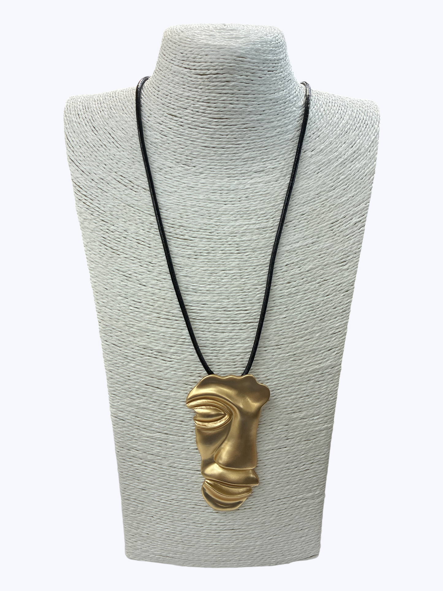 Abstract Face Pendant Necklace - N5332
