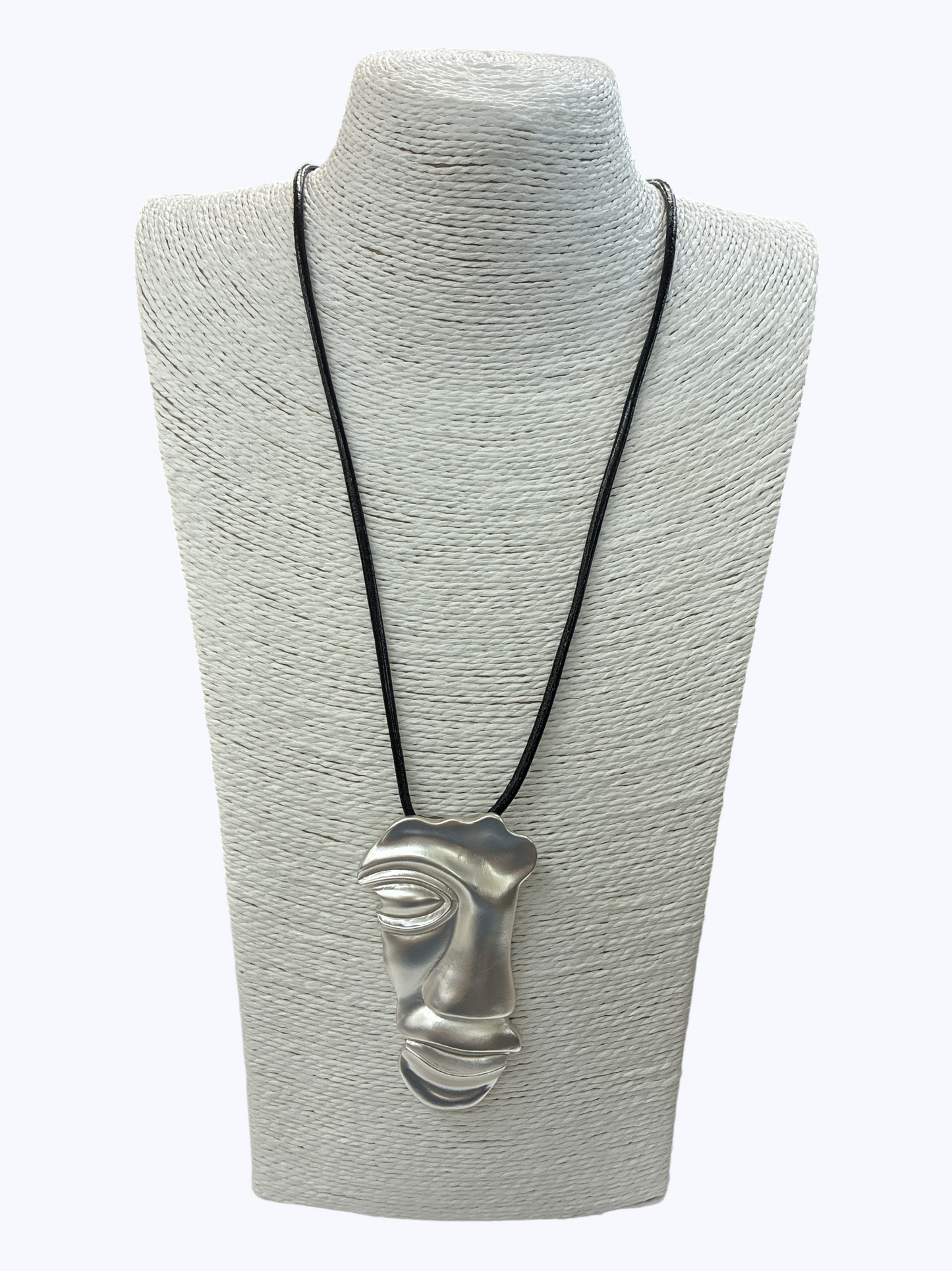 Abstract Face Pendant Necklace - N5332