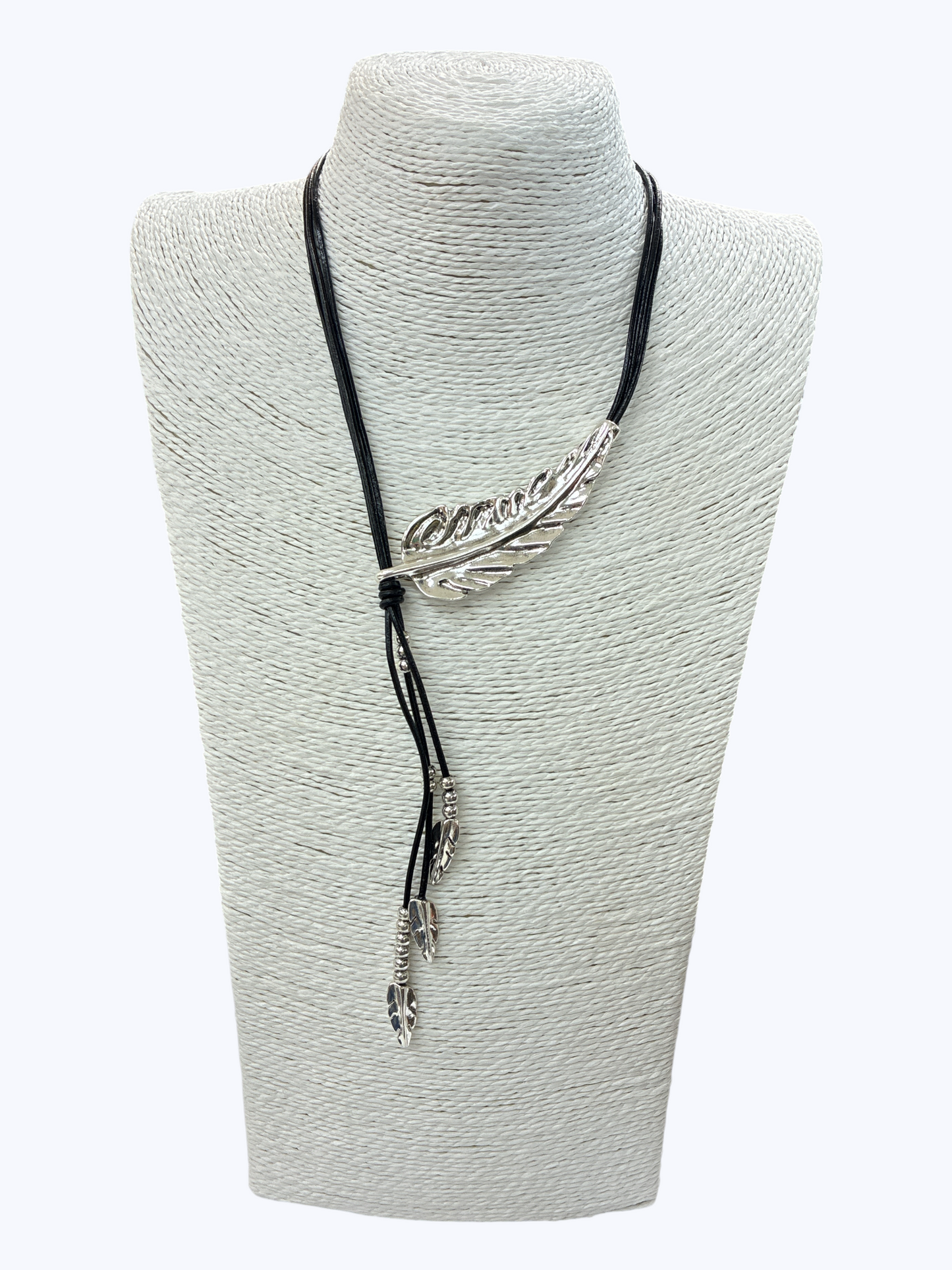 Silver Leaves Short Necklace - N5319