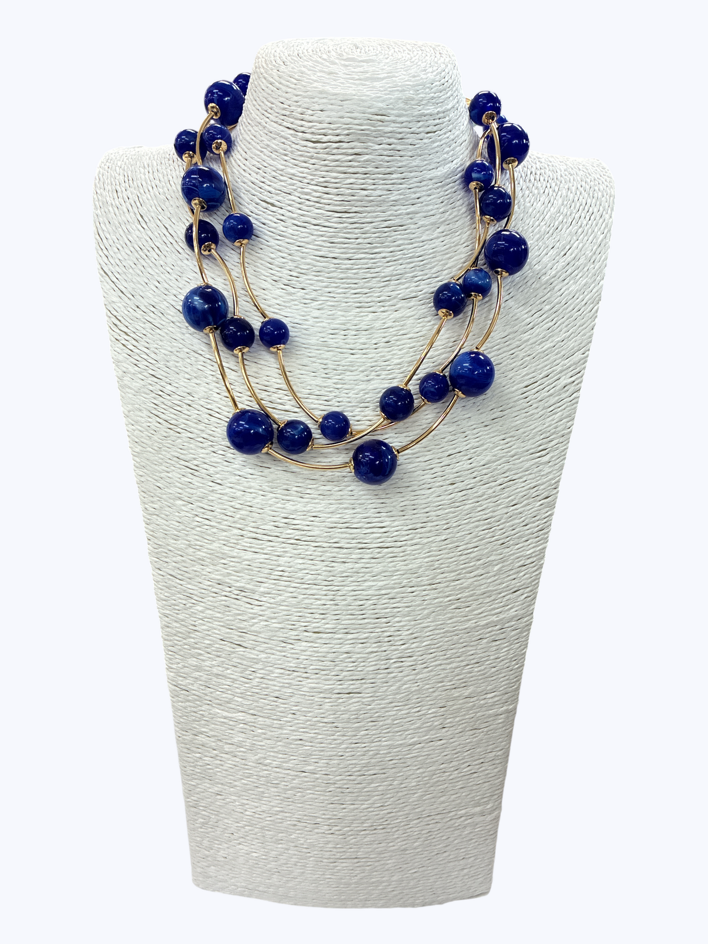 Multi Layer Ball Beaded Necklace - N5294