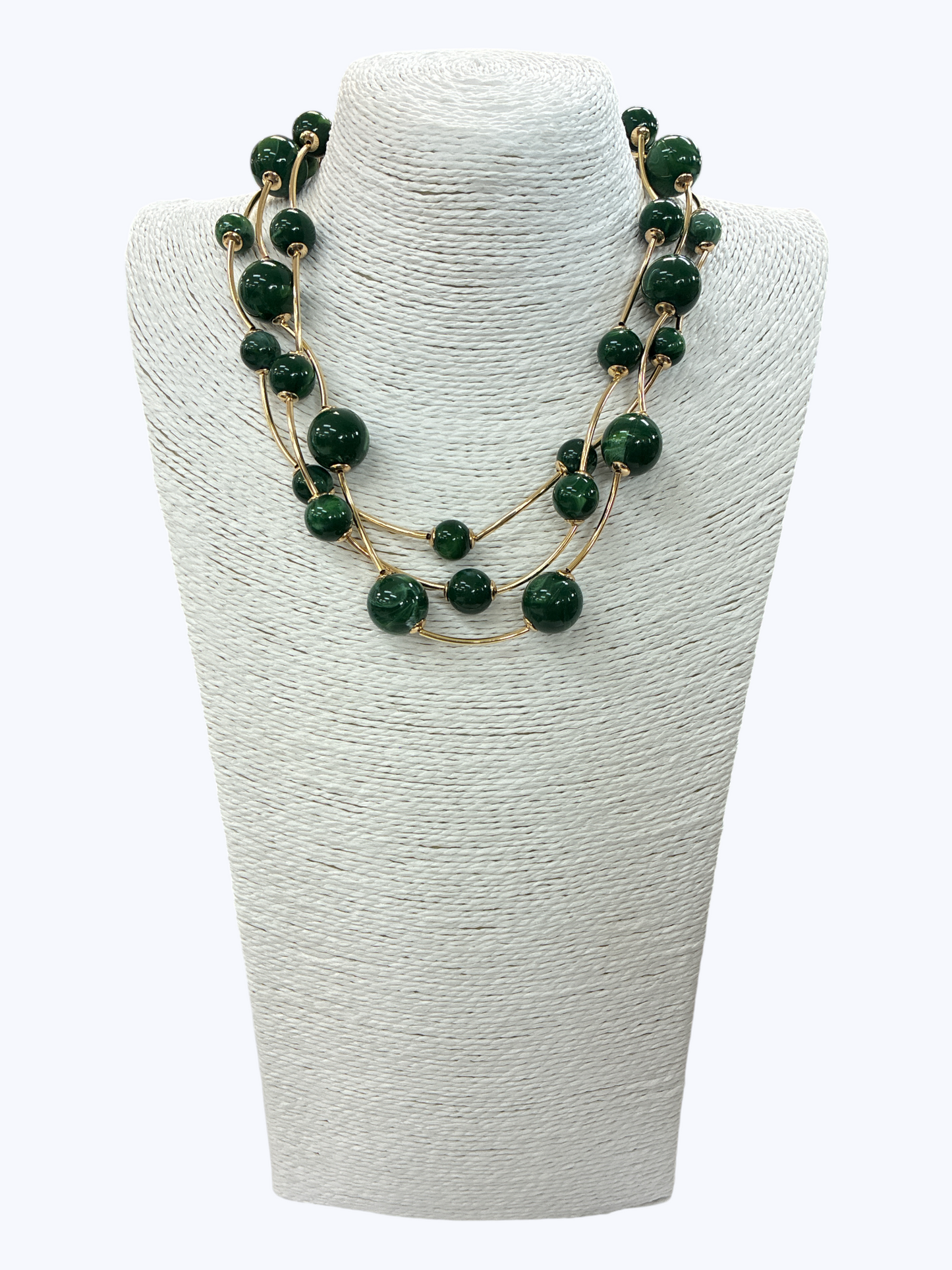 Multi Layer Ball Beaded Necklace - N5294