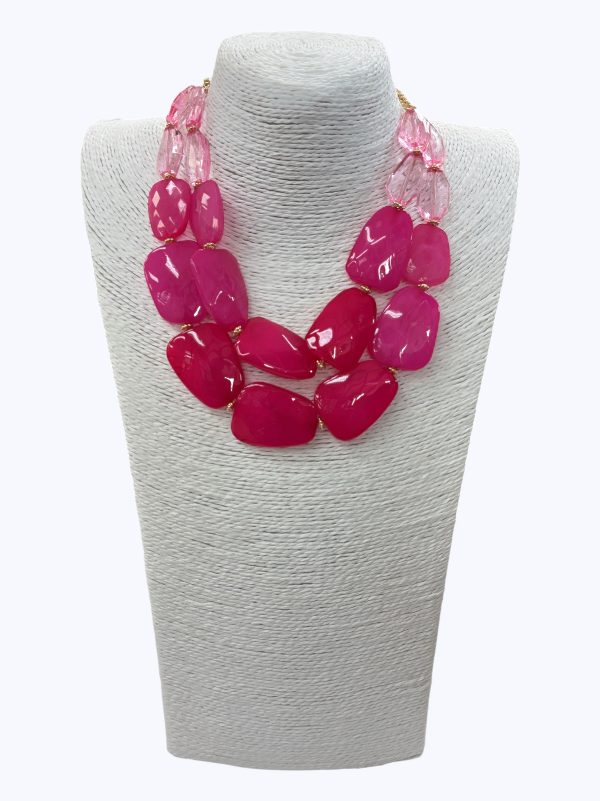 Acrylic Double Strand Short Necklace | N5110