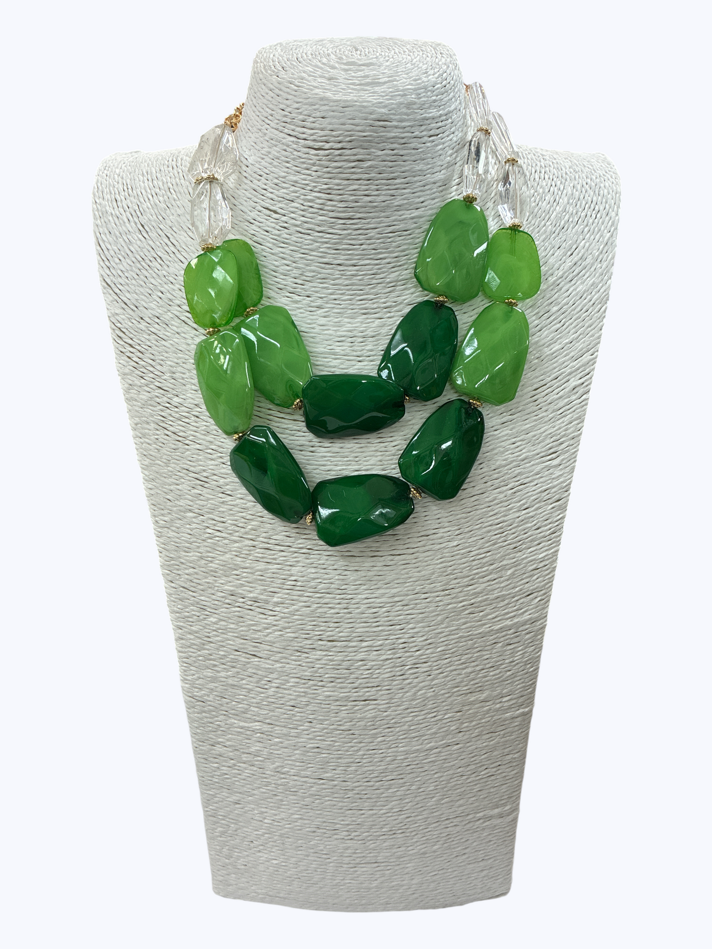 Acrylic Double Strand Short Necklace | N5110