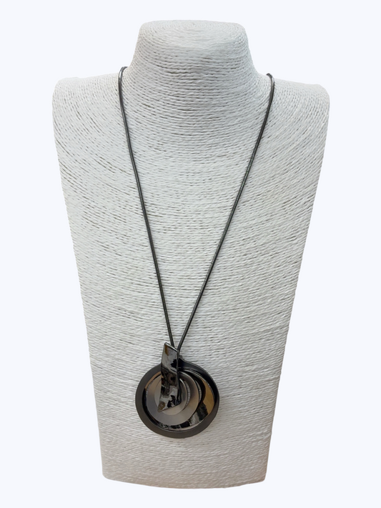 Layered Oval Necklace - N5299