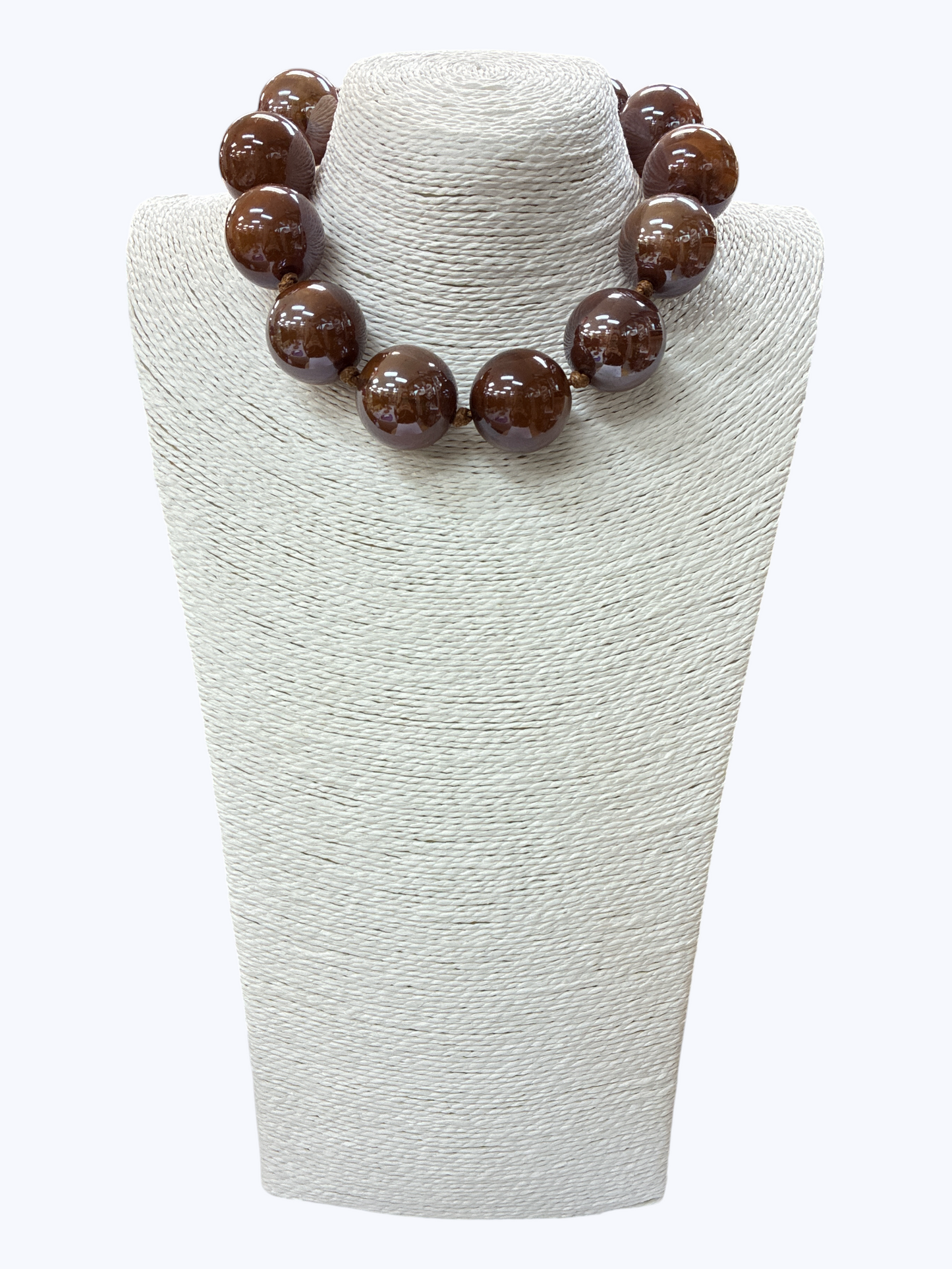 N5169 | Acrylic Chunky Beaded Ball Necklace | NK26142