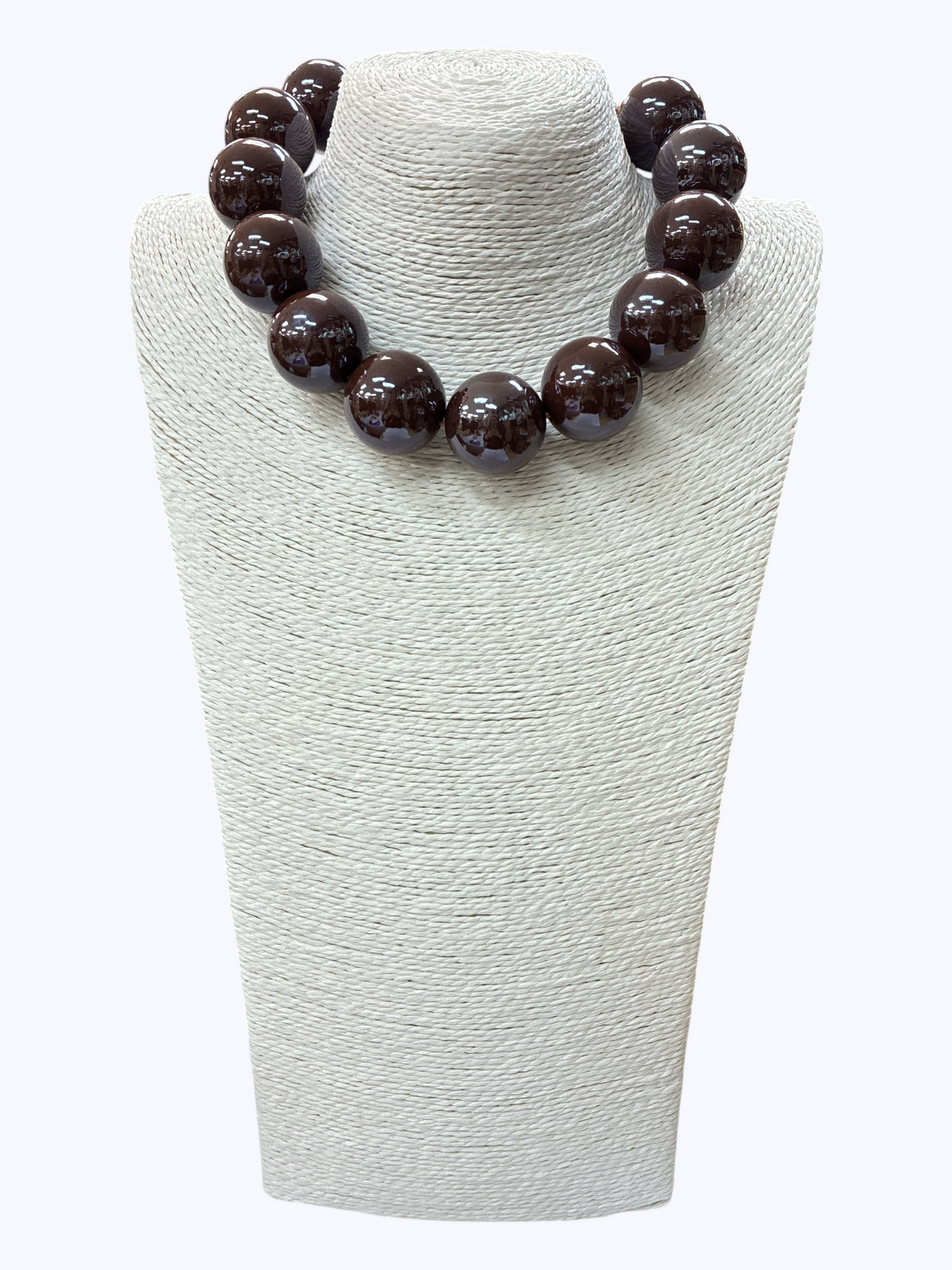 N5169 | Acrylic Chunky Beaded Ball Necklace | NK26142