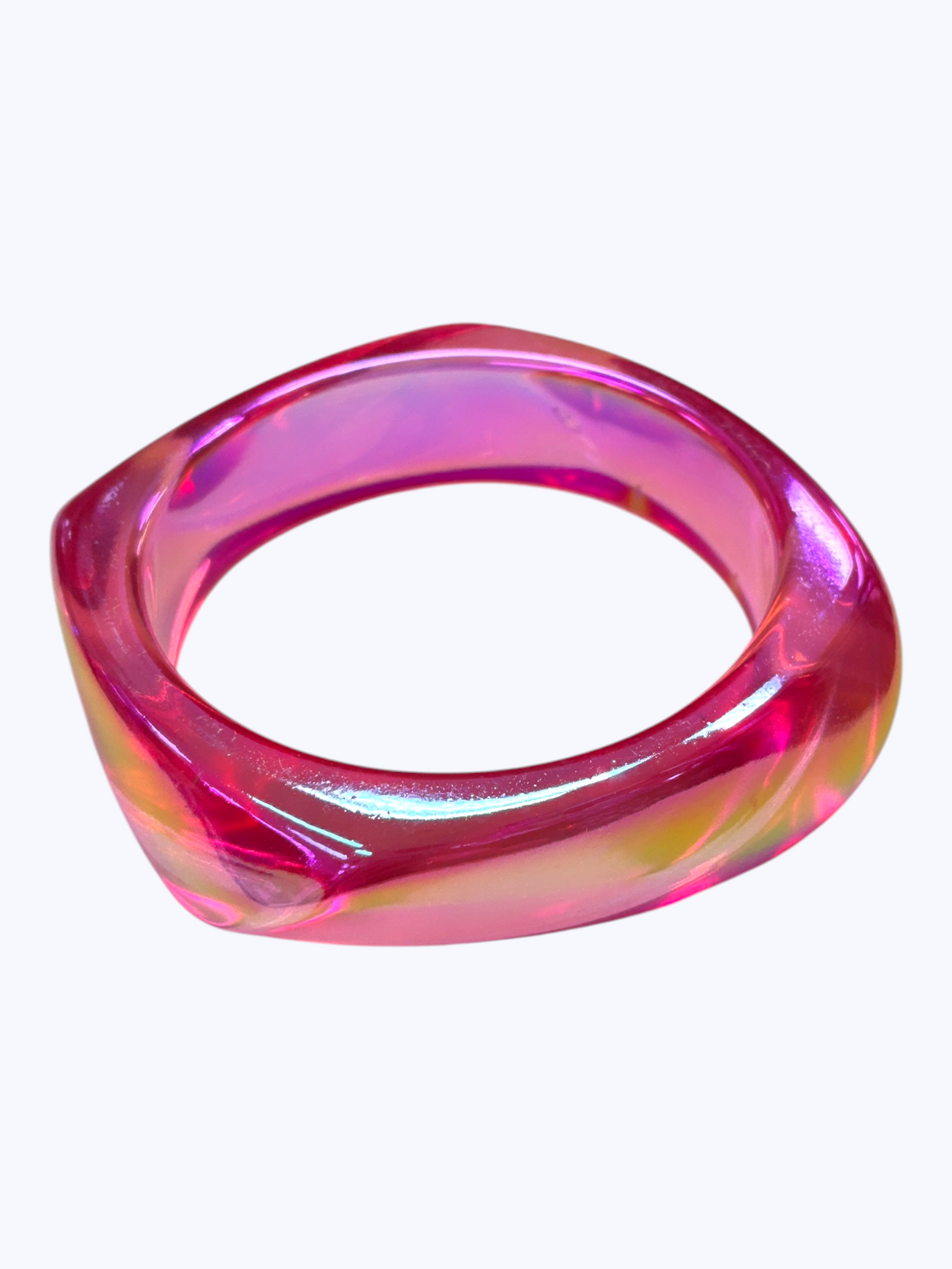 Metallic Iridescent Bangle Bracelet - B0549