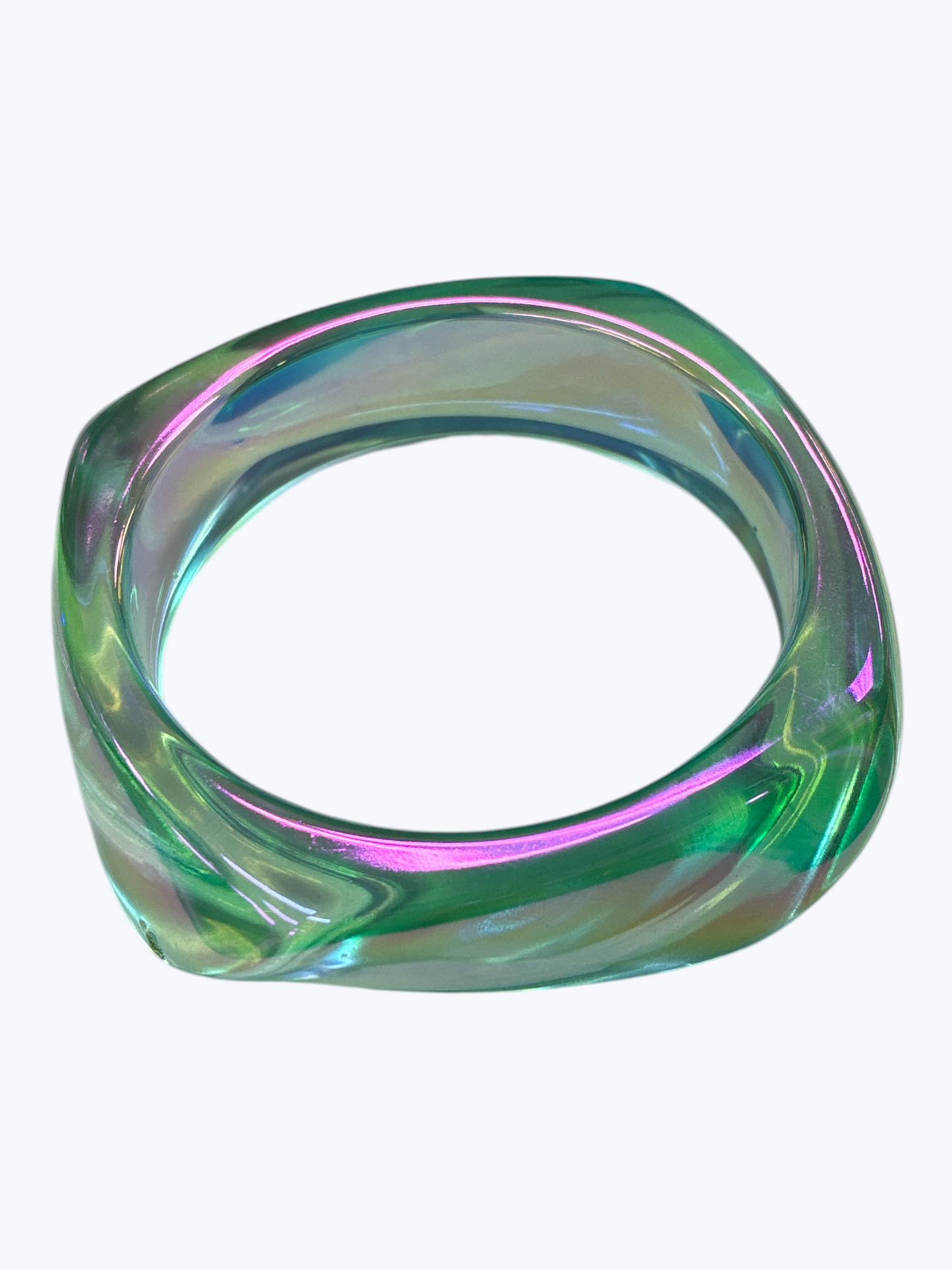 Metallic Iridescent Bangle Bracelet - B0549