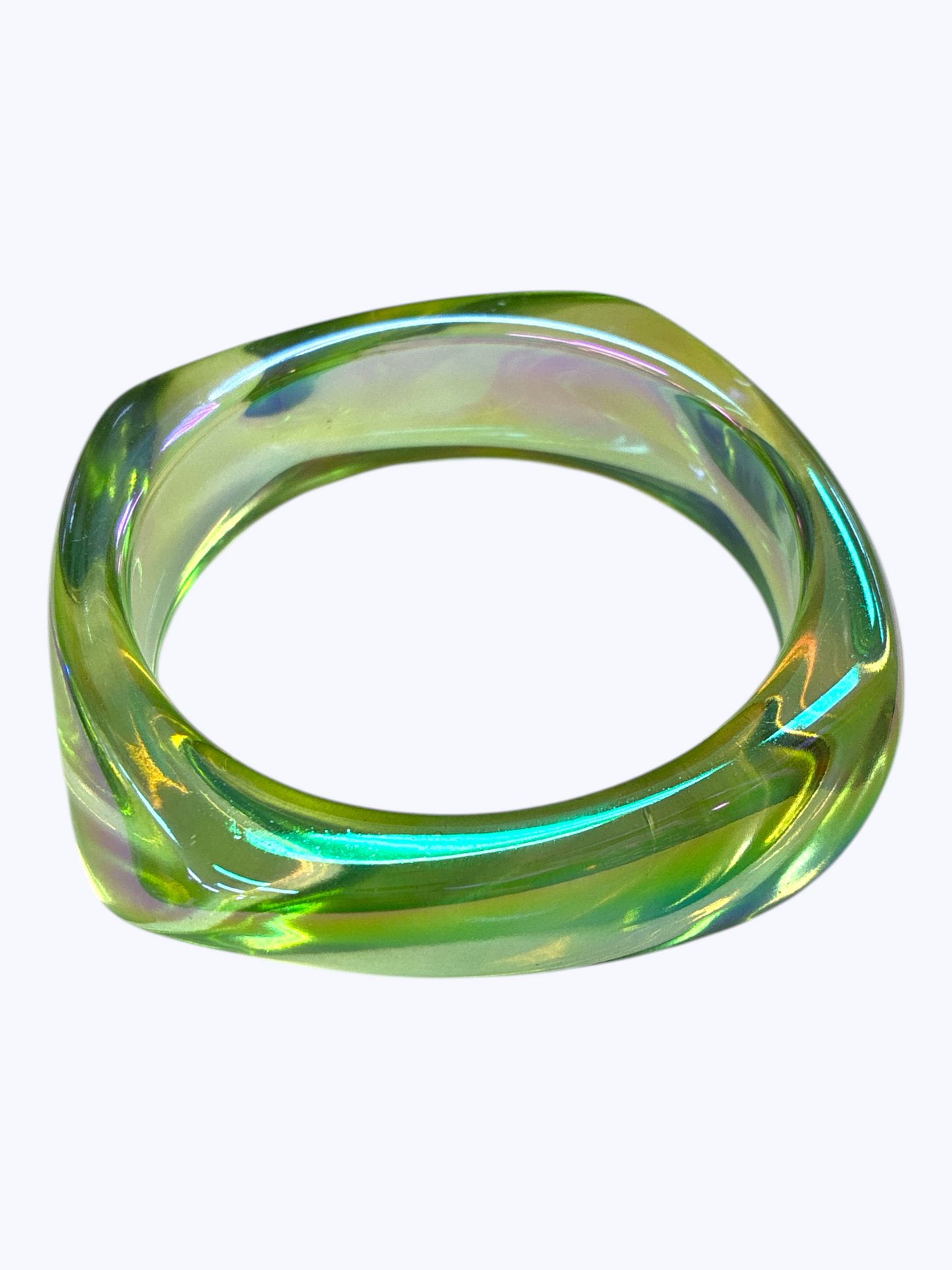 Metallic Iridescent Bangle Bracelet - B0549