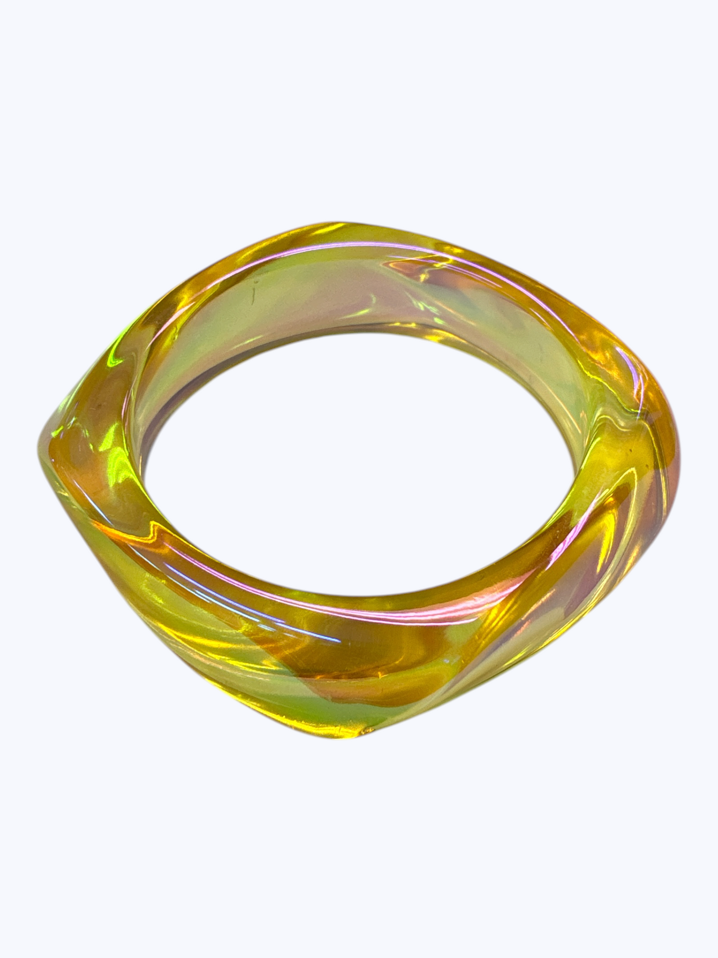 Metallic Iridescent Bangle Bracelet - B0549