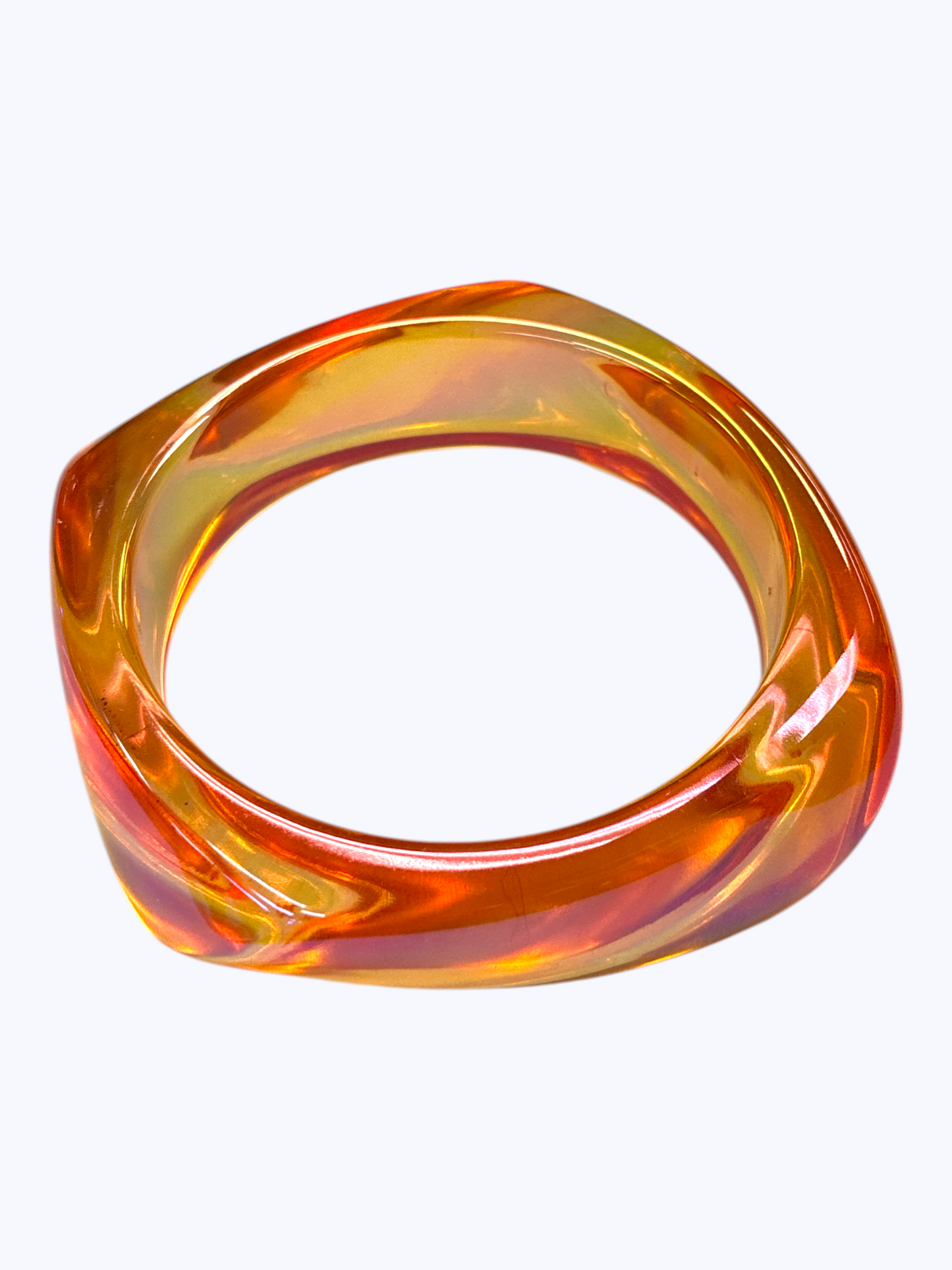 Metallic Iridescent Bangle Bracelet - B0549