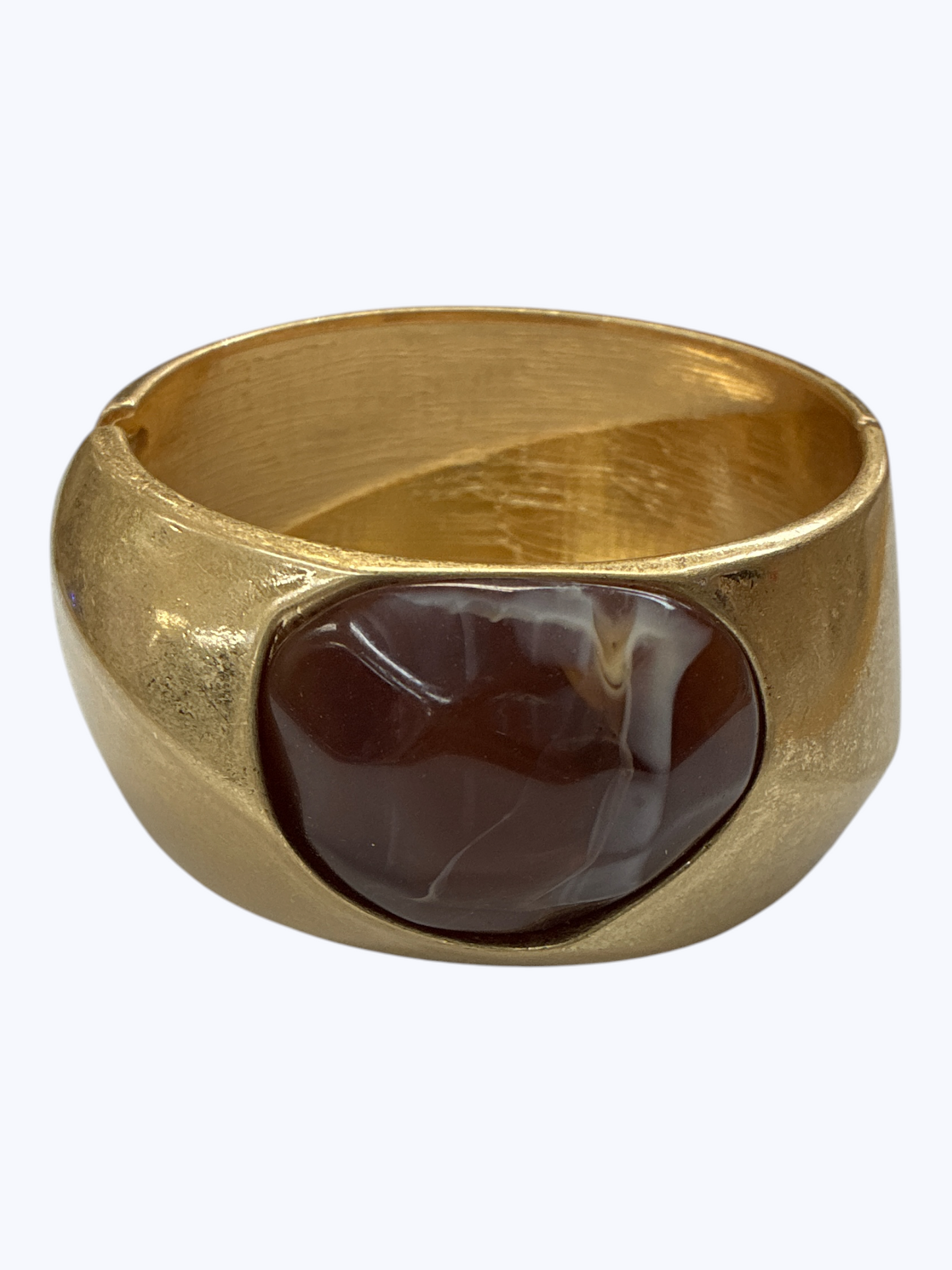 Modern Resin Hinged Bracelet - B0545