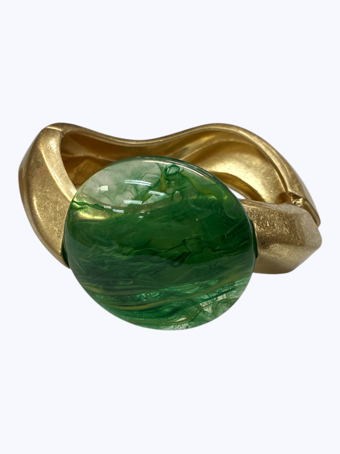 Circle Resin Stone Cuff Bracelet - B0543